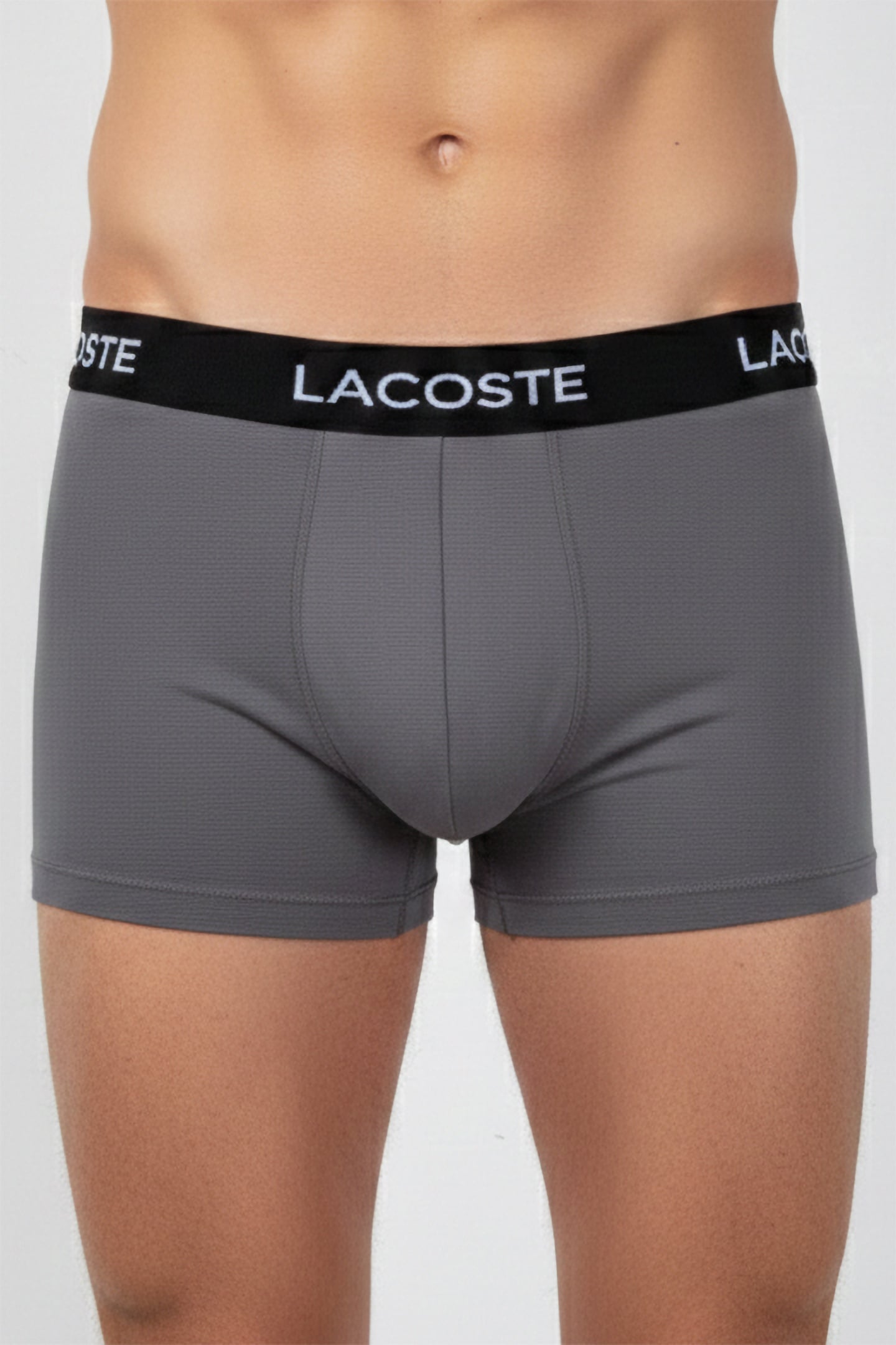 3-PACK MICROFIBER TRUNKS BLACK/LEAD GREY-WHITE 2