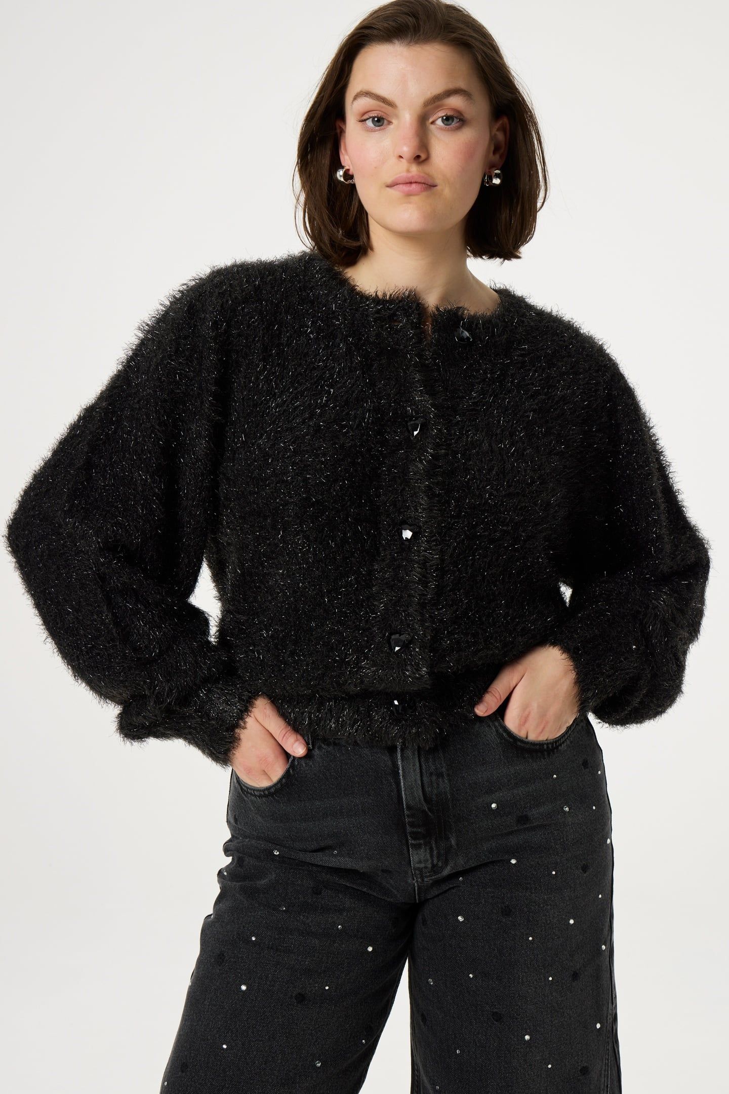 KITTY CARDIGAN BLACK 1