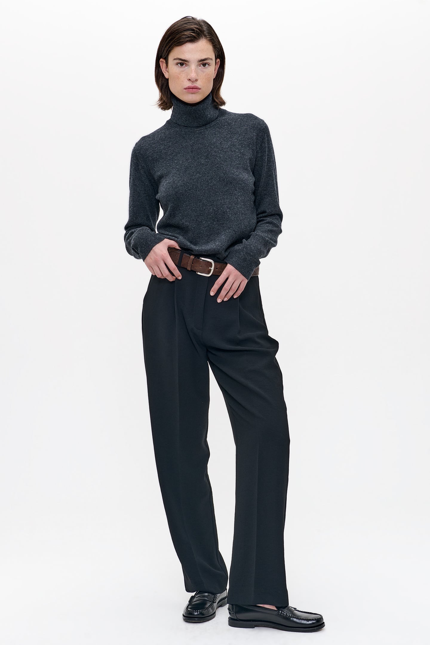 FLOWY DARREN PANTS BLACK 1