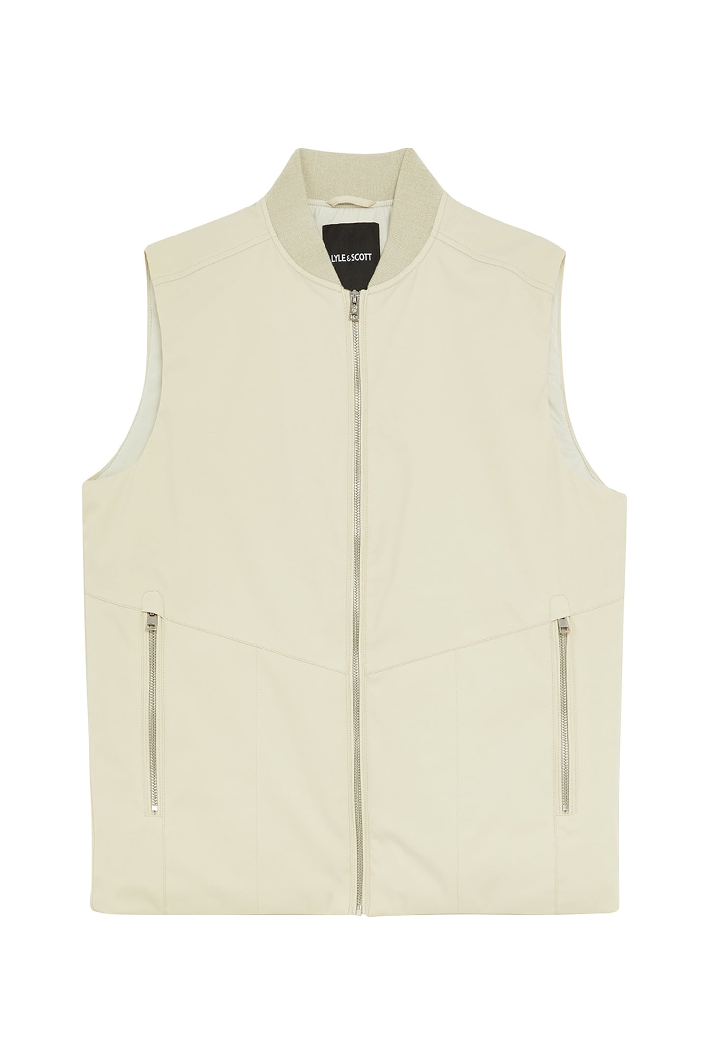 QUILTED SHELL GILET GREY TAUPE 3