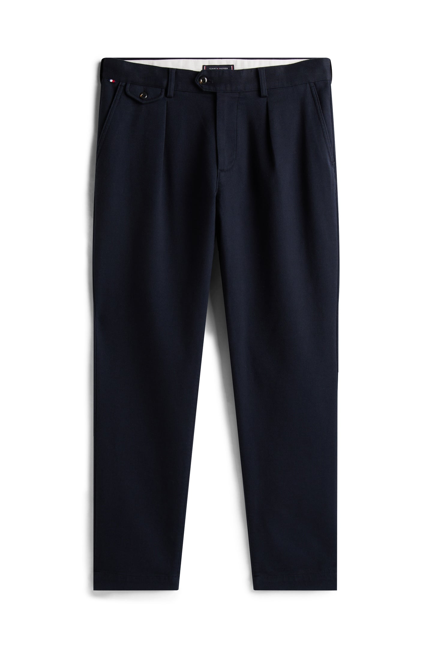 HARLEM TAPERED PLEATED TWILL TROUSERS DESERT SKY 4