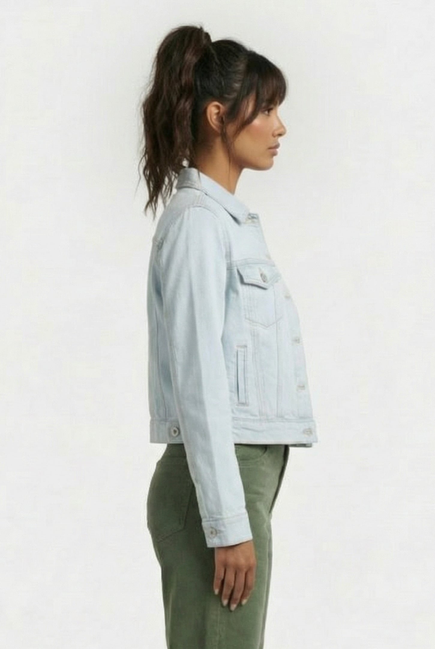 MACEE MICRO WSTRN DENIM LS JKT BLUE 3