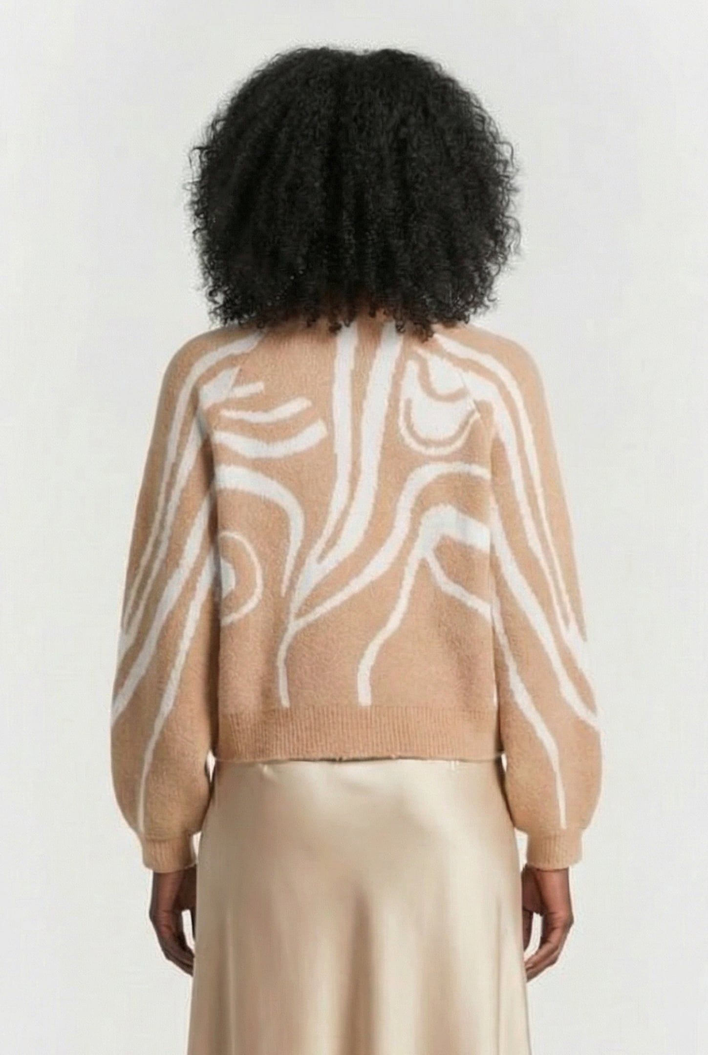 SWIRL CREW TAN/IVORY 2