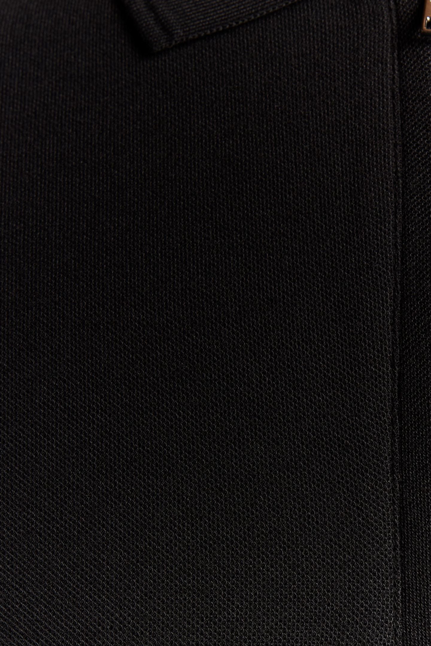 OTTOMAN HALF ZIP POLO SHIRT JET BLACK 6