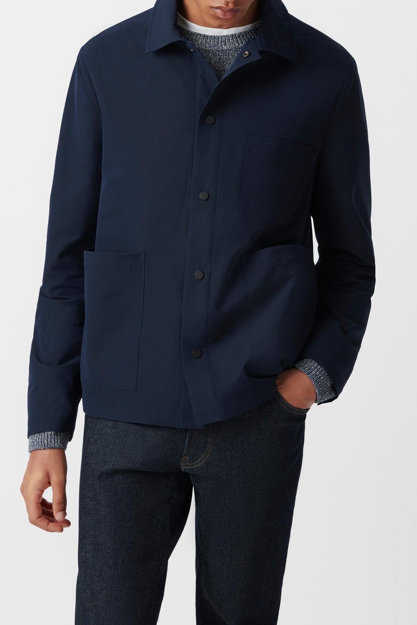 NAVY COOLMAX SEERSUCKER JACKET 2