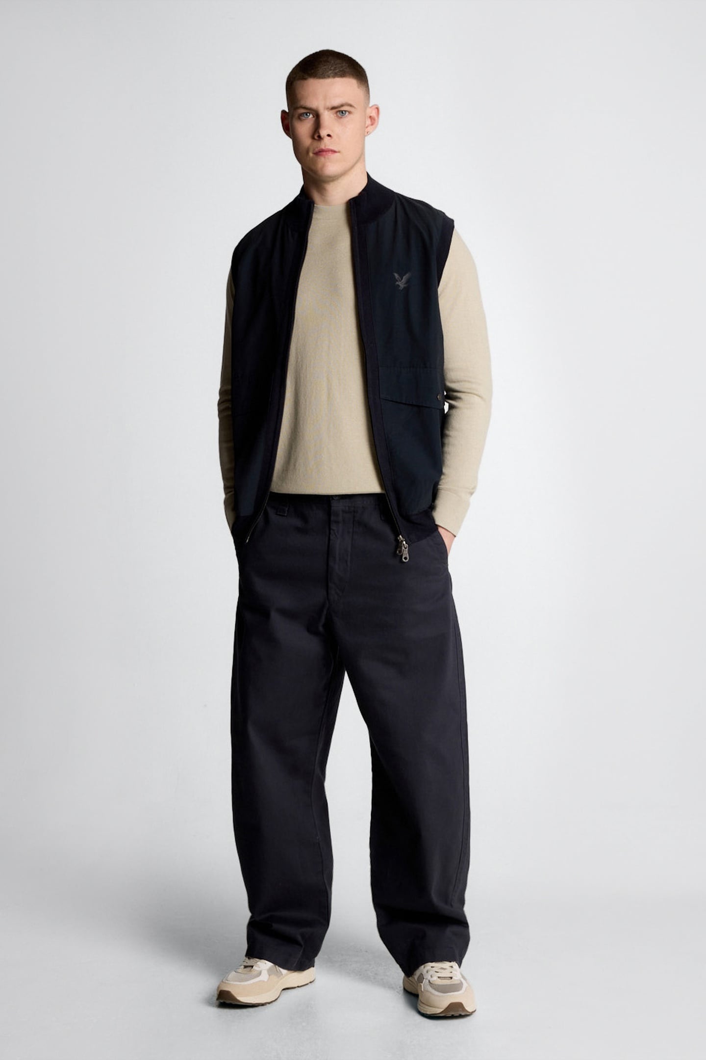 TONAL SUPERFINE CREW NECK JUMPER WILLOW GREY 1