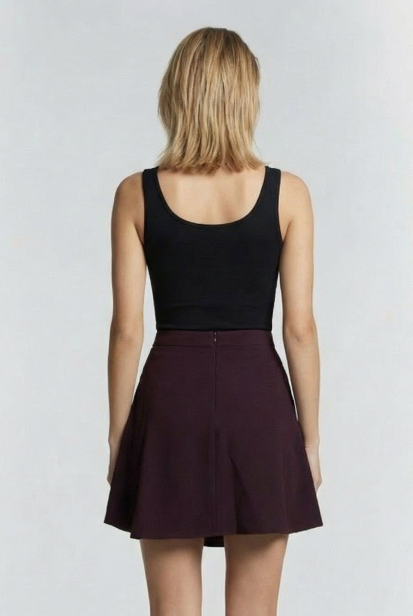 SENIA SKIRT BURGUNDY 2