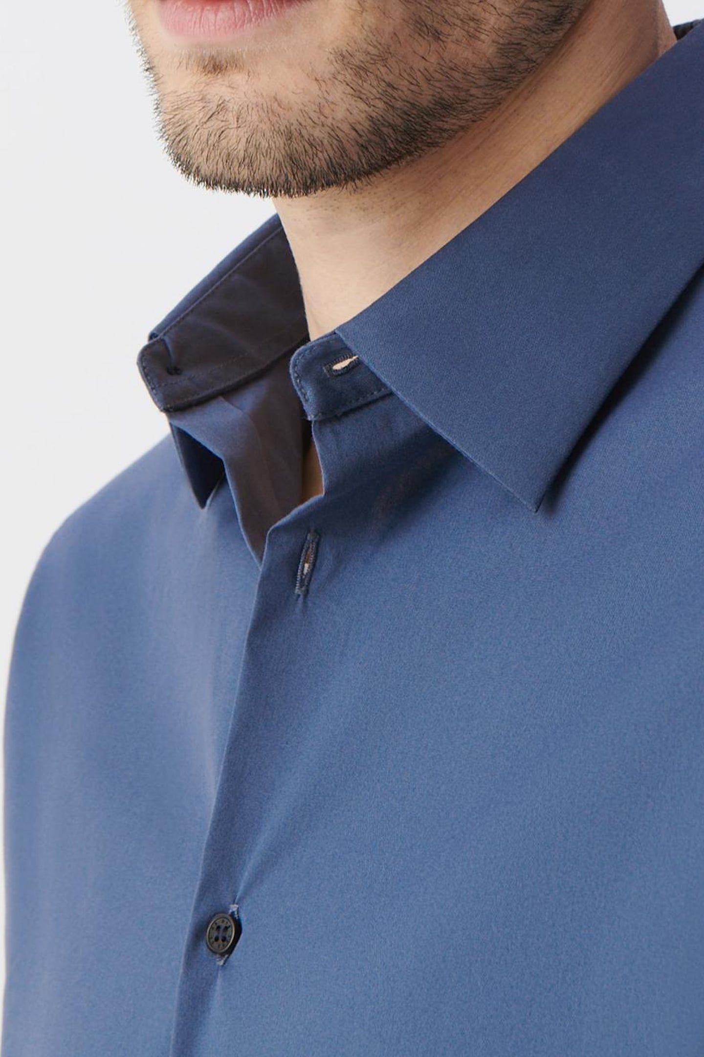 INK POPLIN SLIM SHIRT 5
