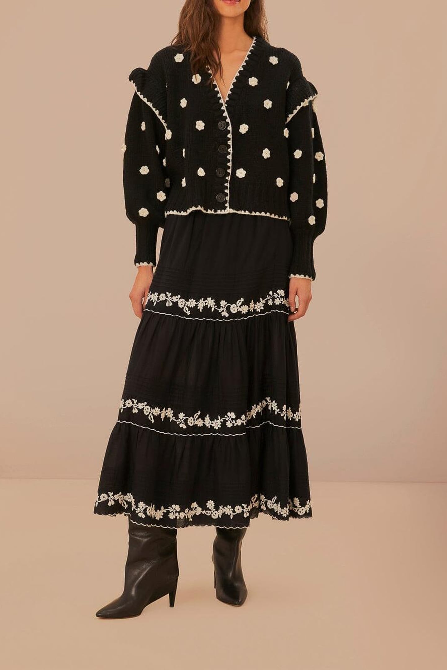 long sheer sleeve wedding dress Sheer Long Sleeve A-Line Wedding Dress EU34 / Off-White