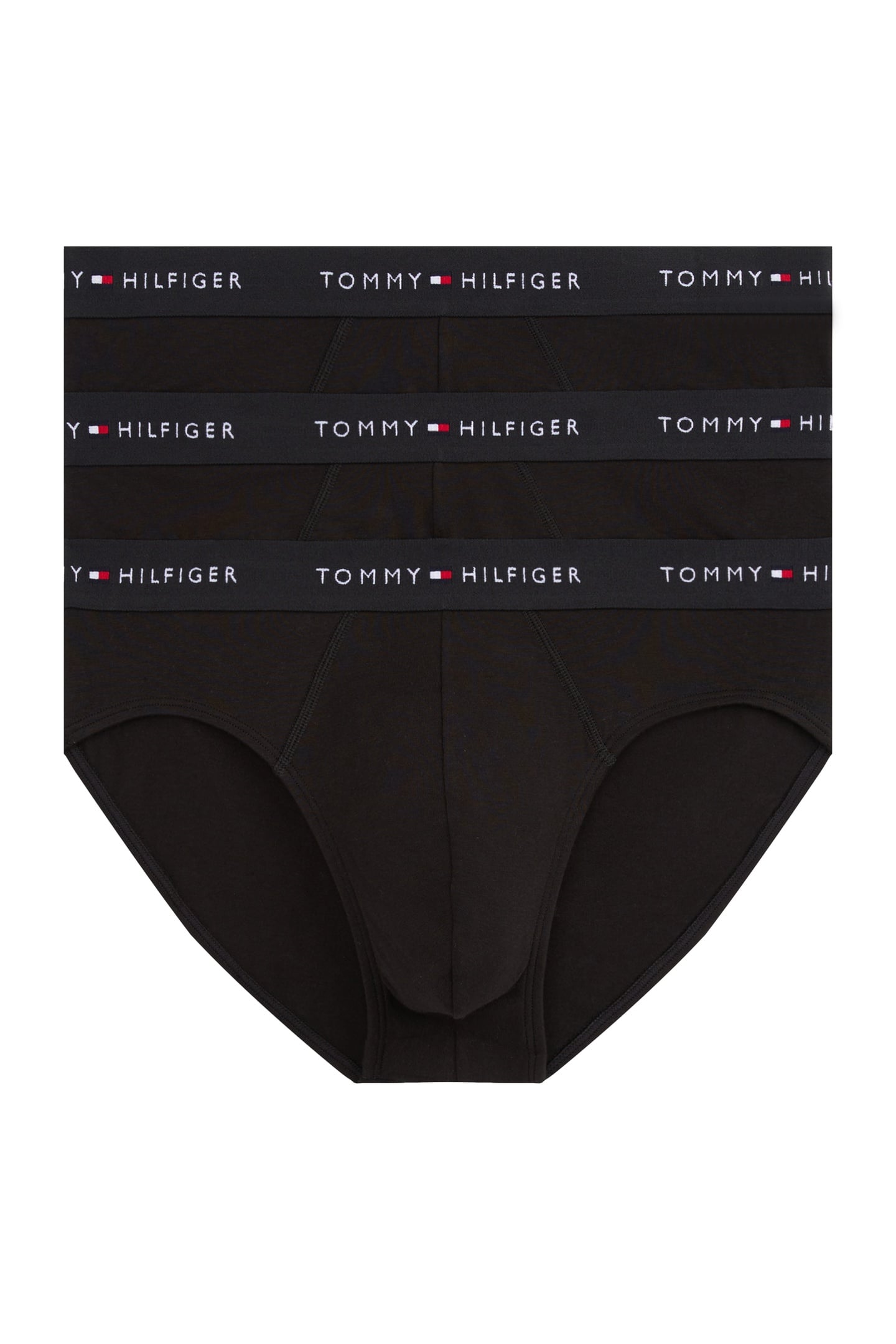 3-PACK SIGNATURE LOGO WAISTBAND BRIEFS BLACK 5