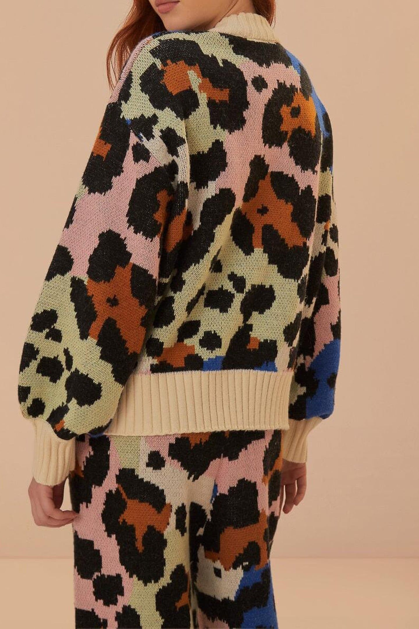 COLORFUL LEOPARD KNIT SWEATER 1