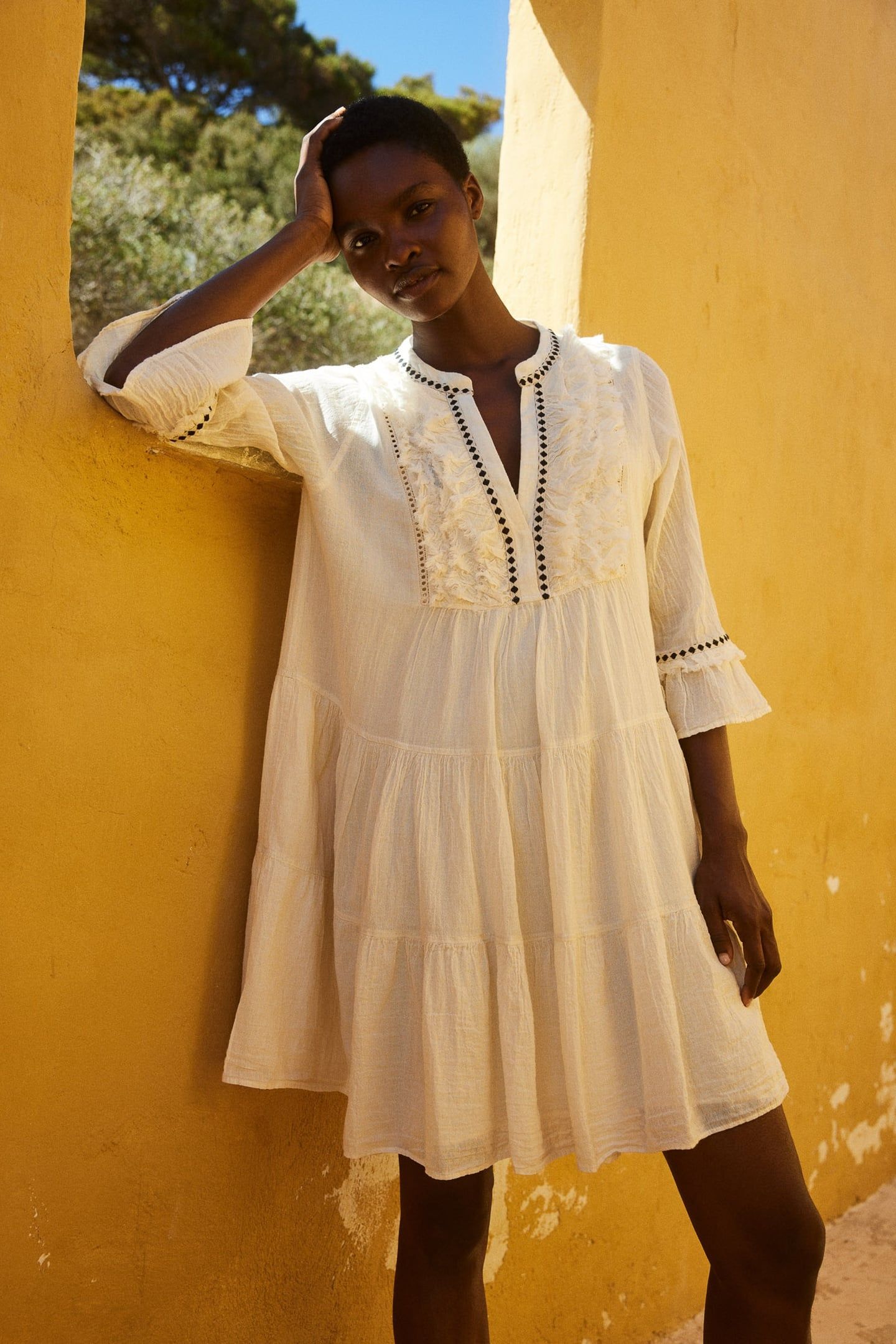 EFISTO SHORT DRESS GAZE OFFWHITE 1