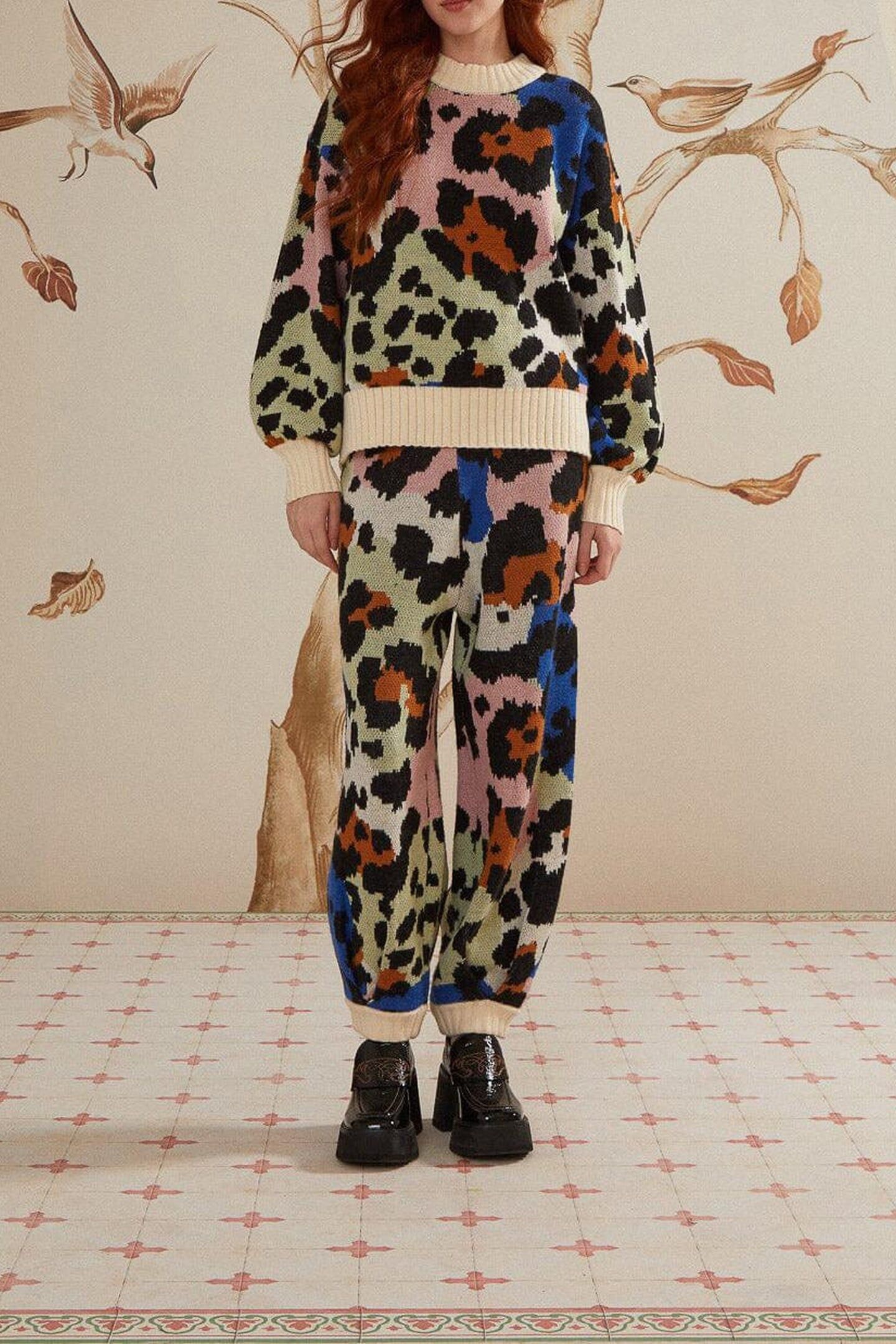 COLORFUL LEOPARD KNIT SWEATER 4