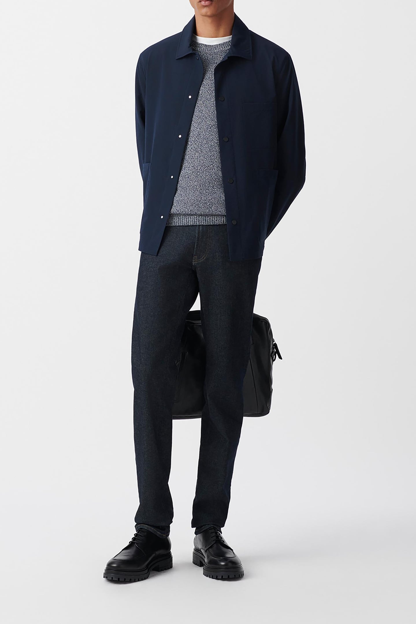 NAVY COOLMAX SEERSUCKER JACKET 1