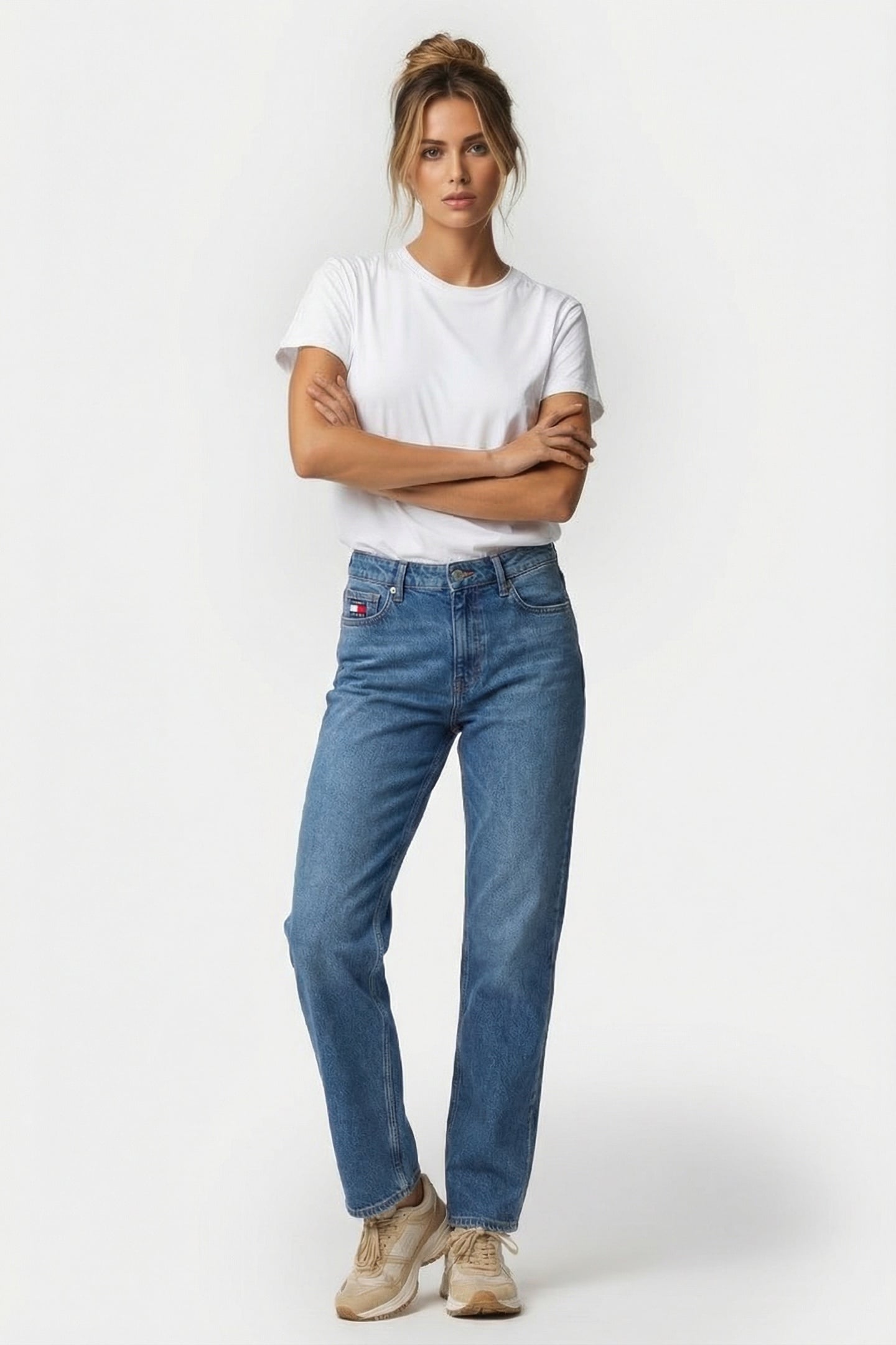 KIRA SLIM STRAIGHT JEANS DENIM MEDIUM 1