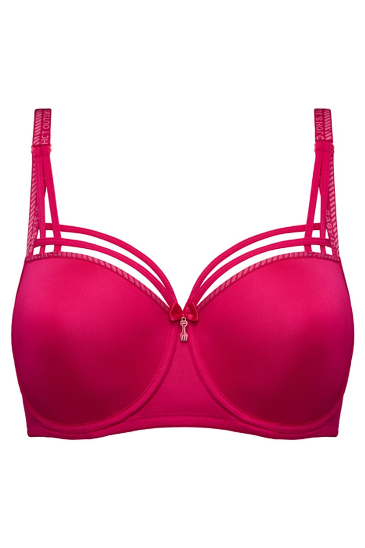 DAME DE PARIS AZALEA RED BALCONY BRA 2