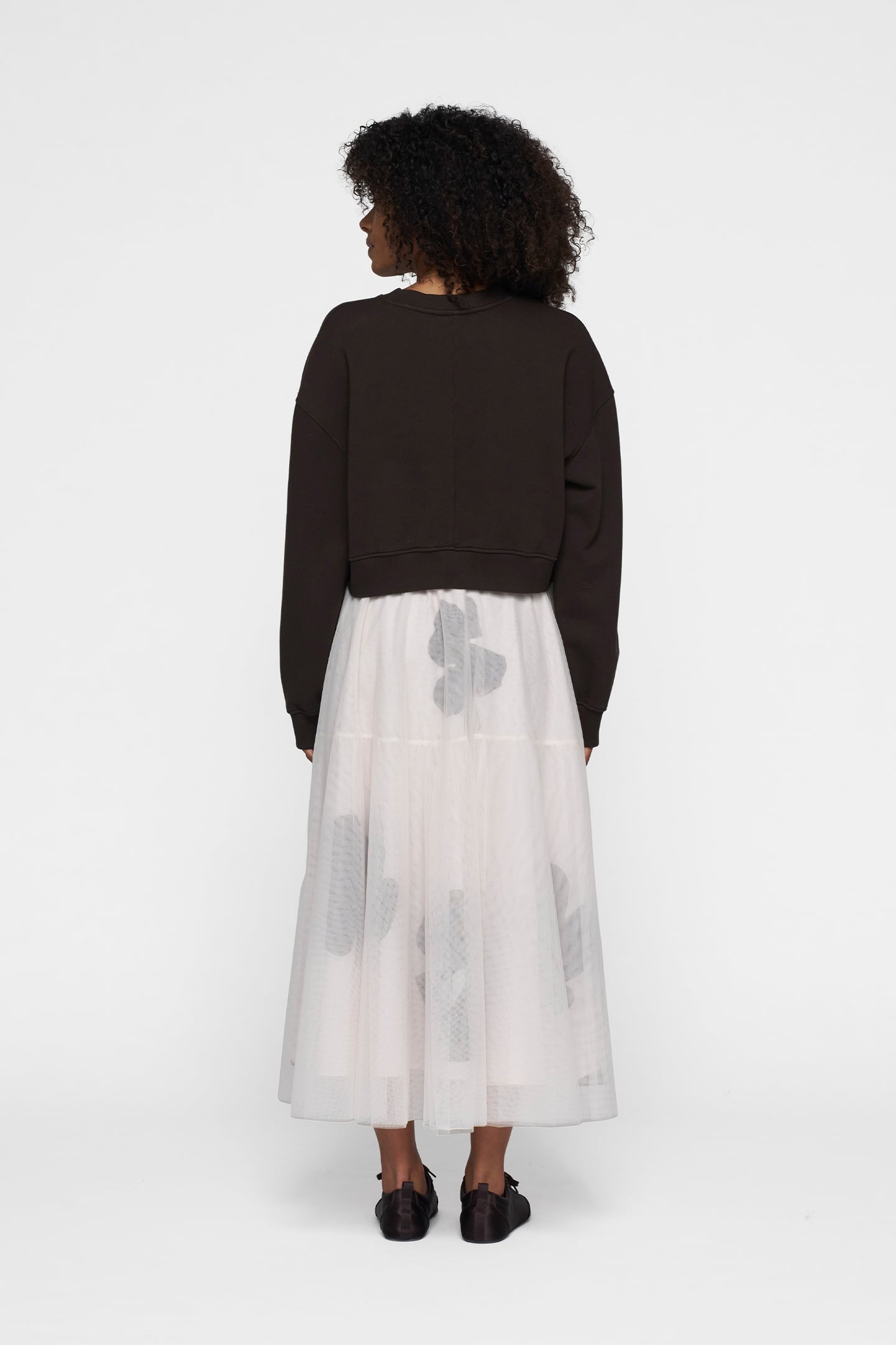 TULLE SKIRT FLOWER ECRU 3