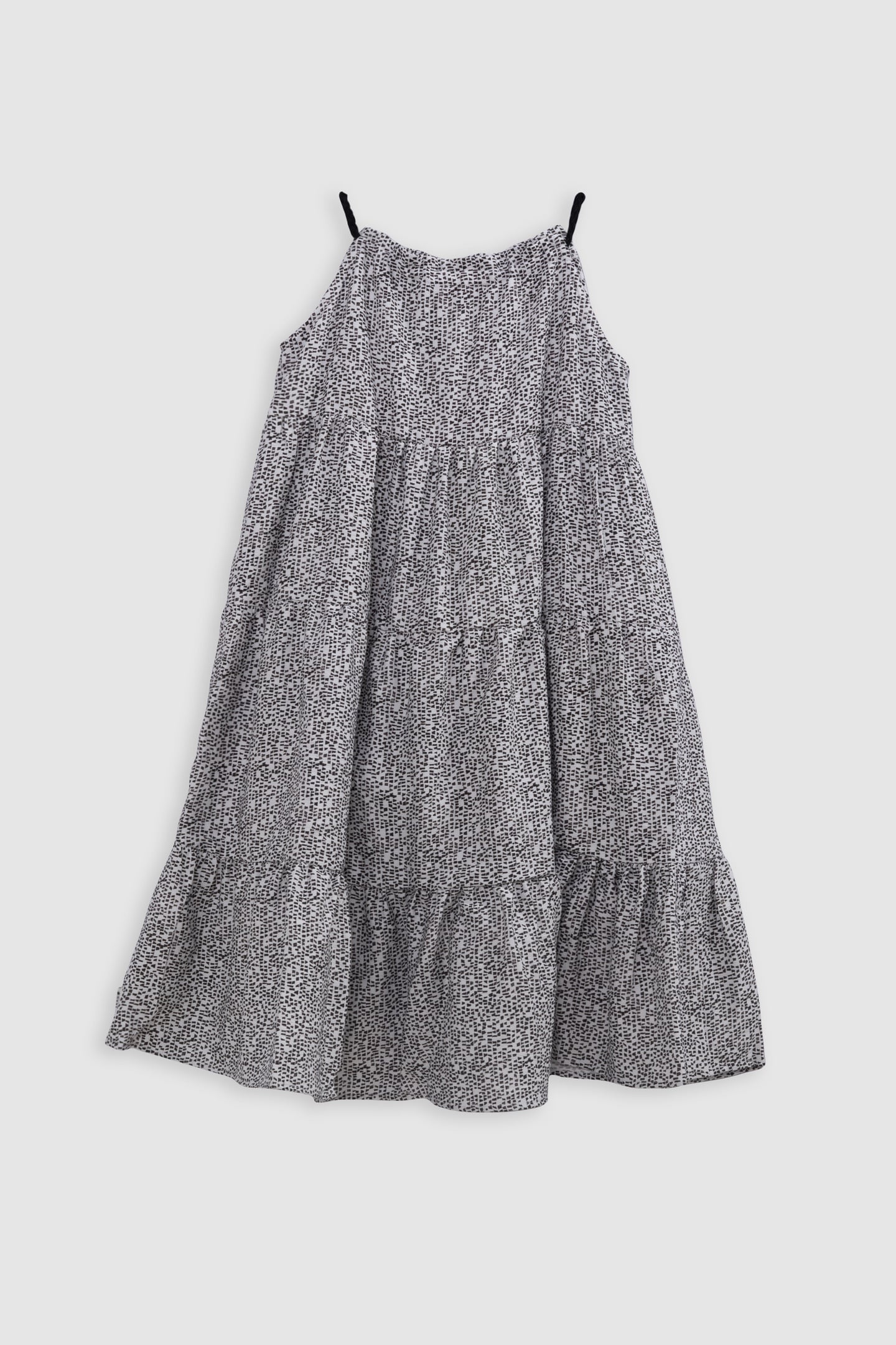 BLACK GRAPHIC PRINT MAXI DRESS 2