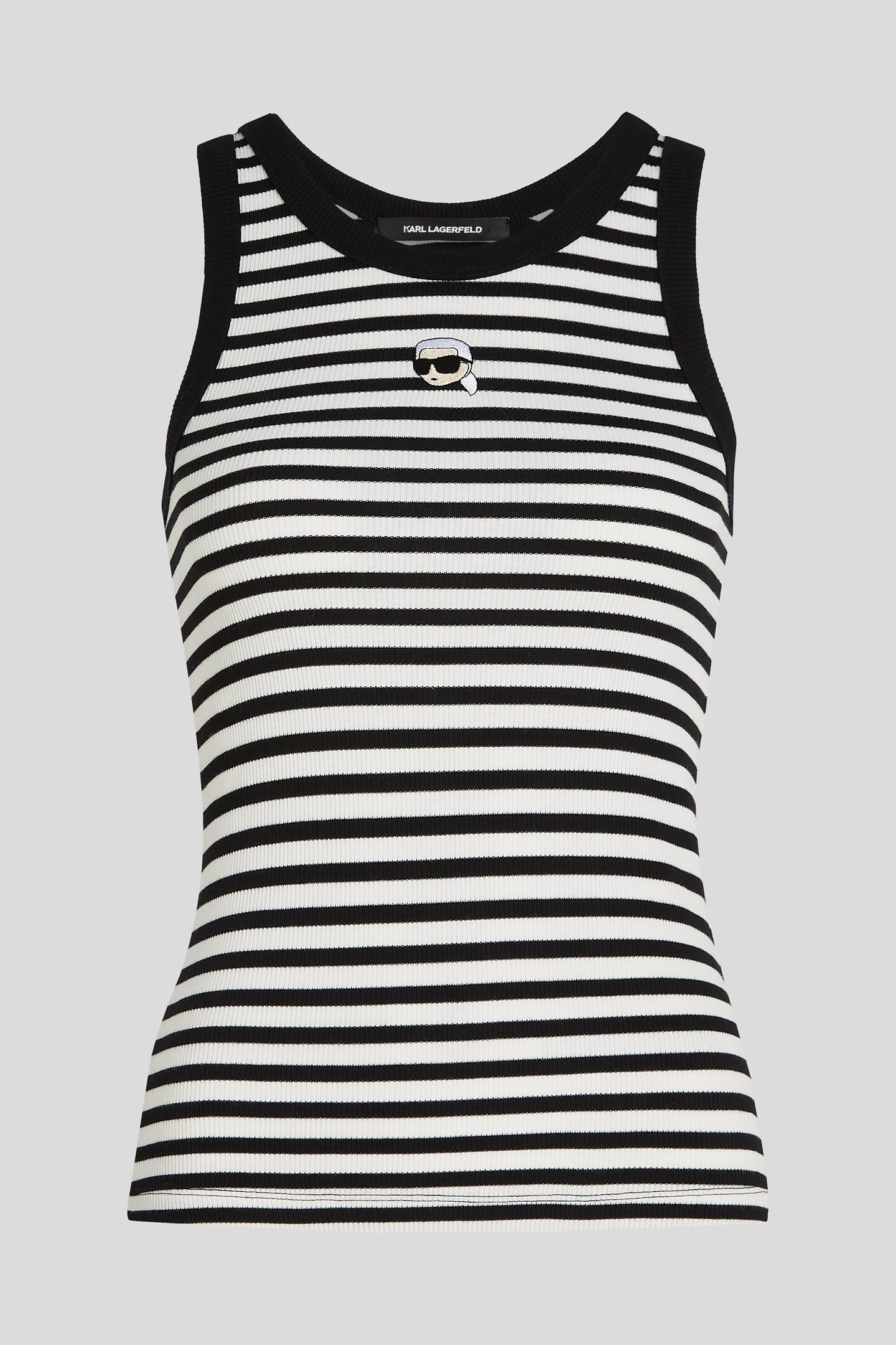 CANNOLI CREAM-BLACK IKON RIBBED TANK 4