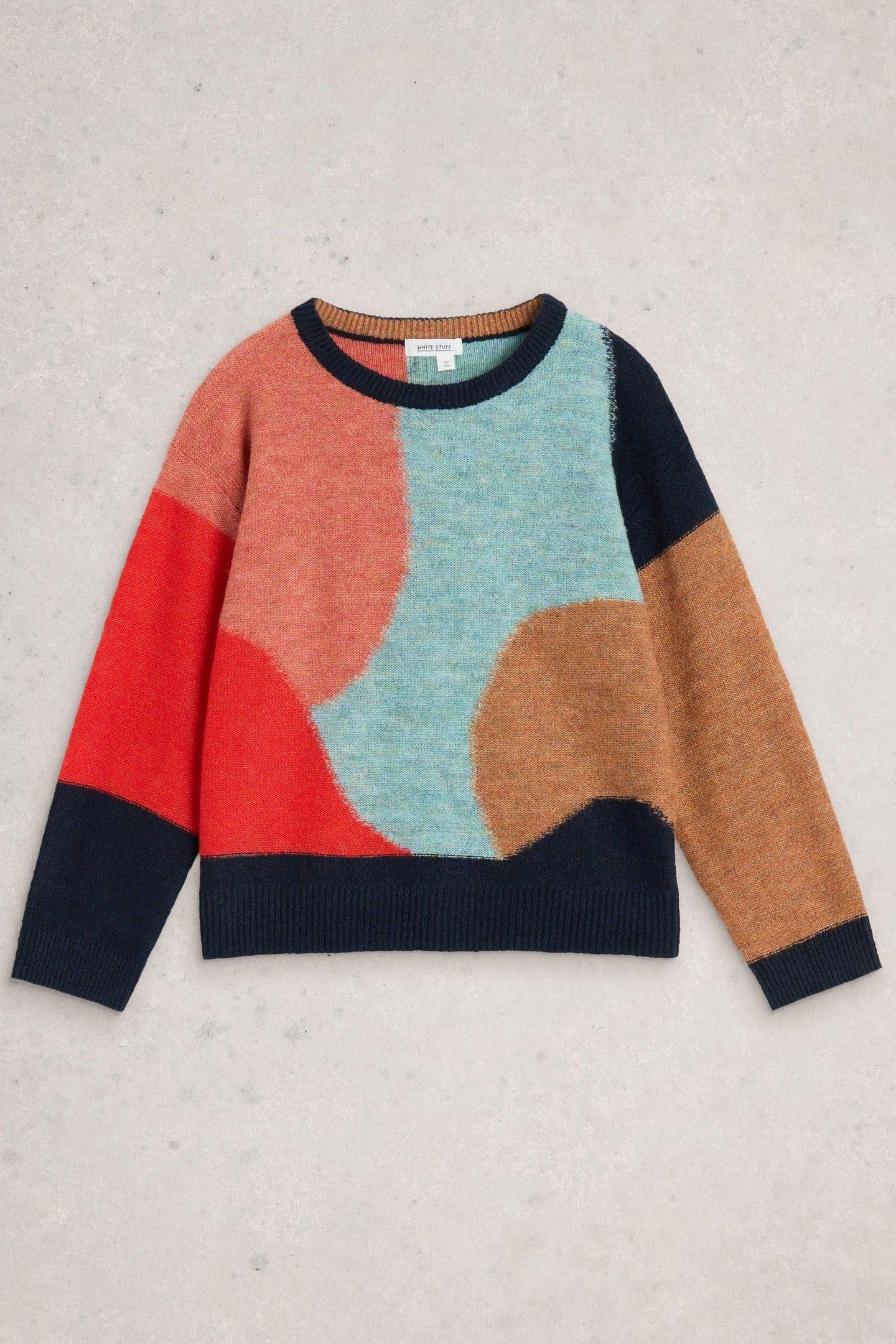 FREYA ABSTRACT JUMPER NAVY MULTI 3