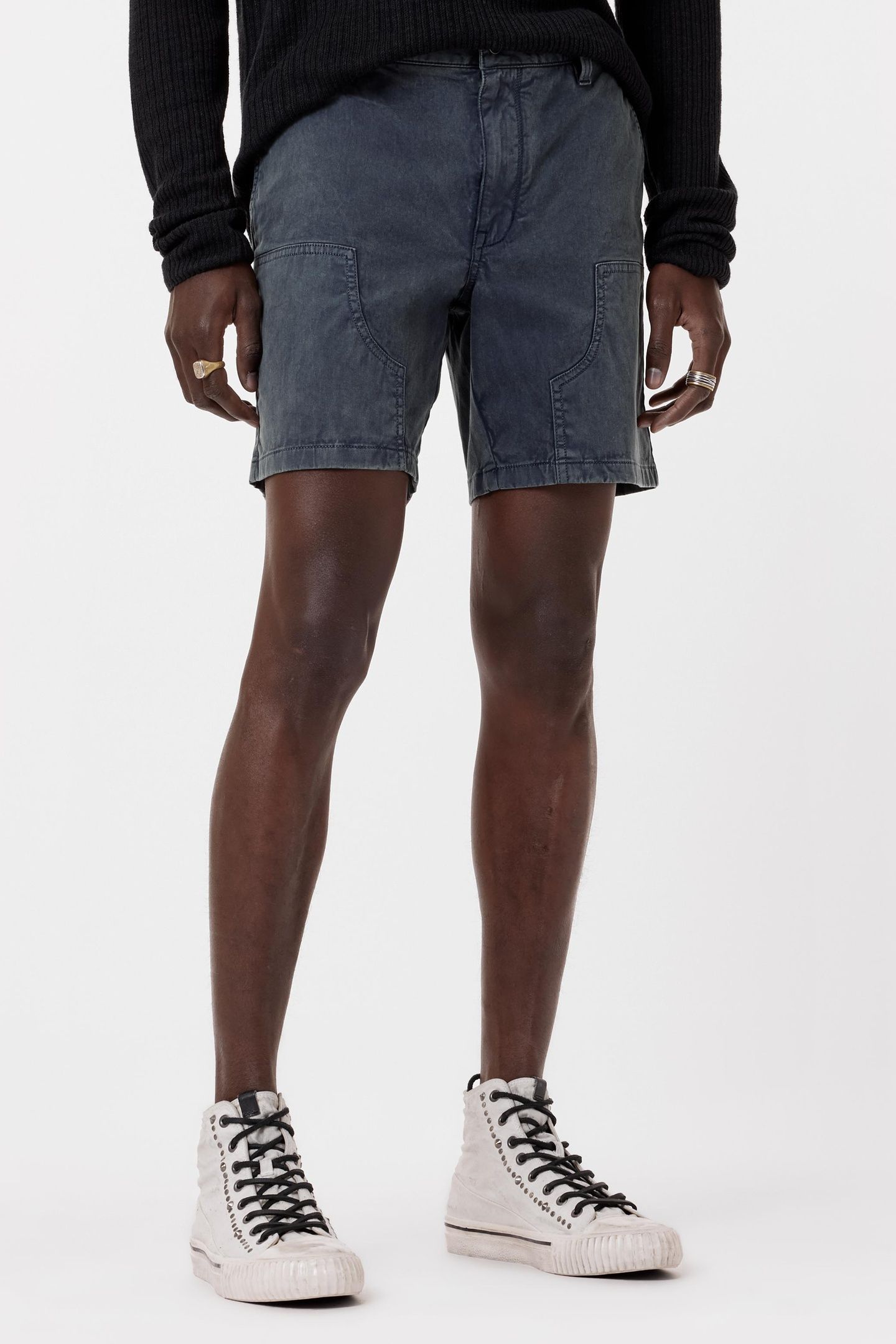 JAYDEN DOUBLE KNEE SHORTS LAKE BLUE 1