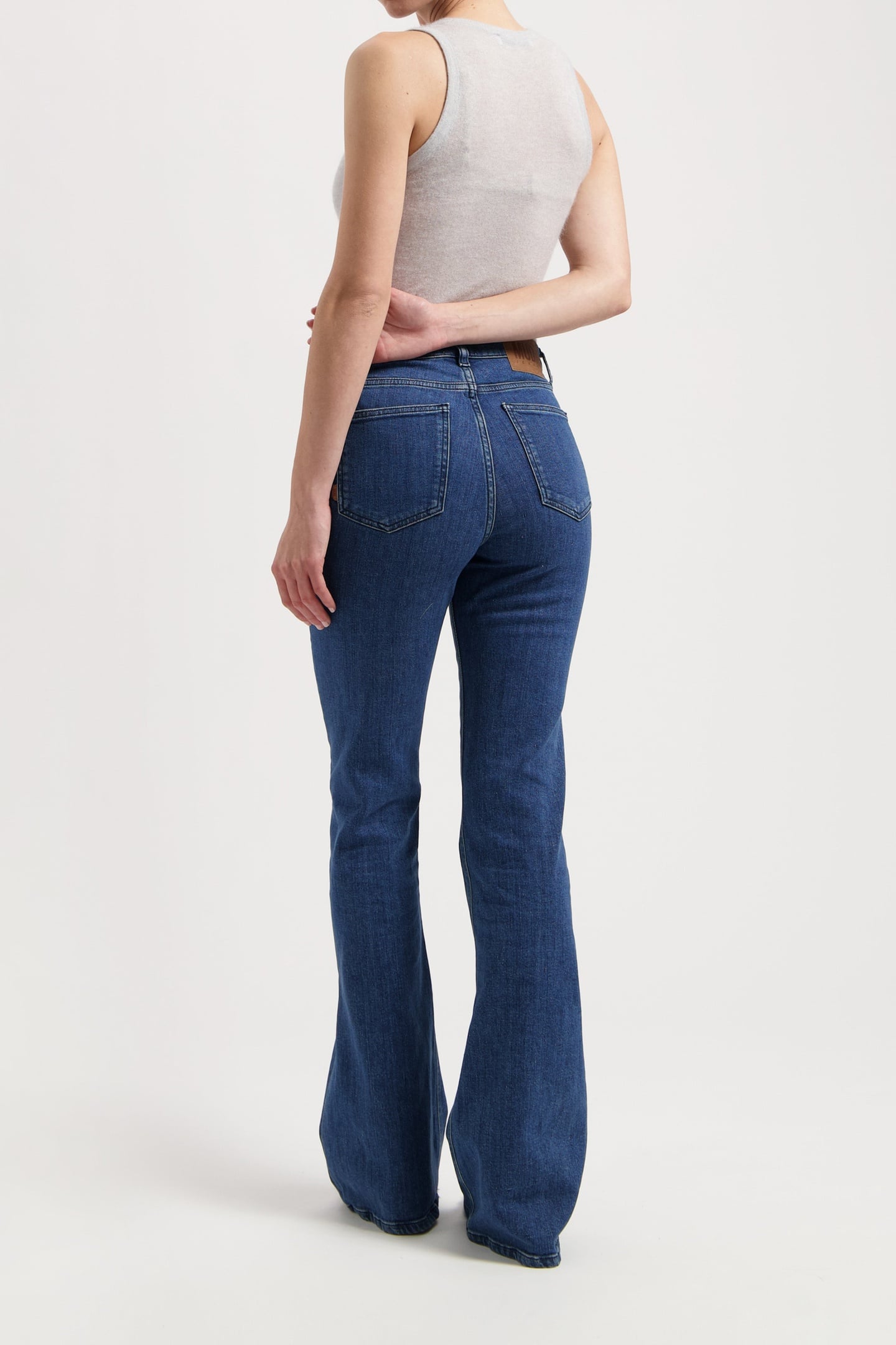 ISY HIGH FLARED STONE INDIGO 4