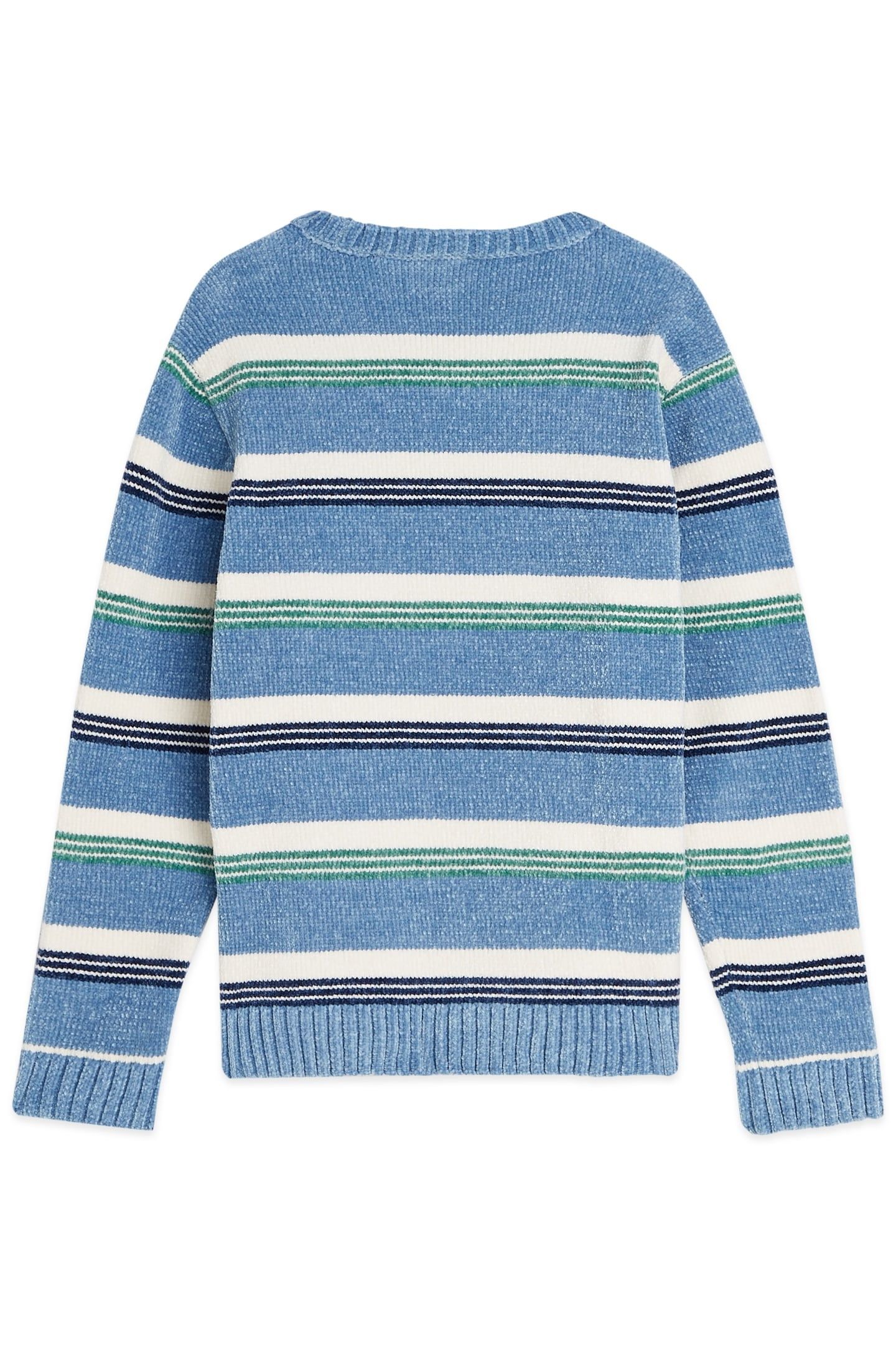 BOYS CREWNECK SWEATER SKY/PEWTER 2