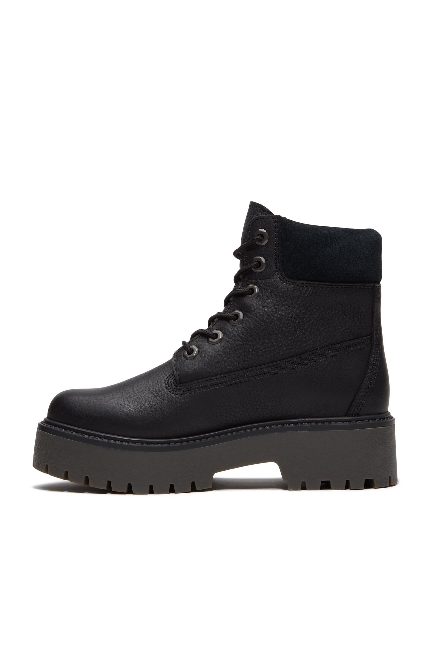 STONE STREET 6 INCH LACE UP WATERPROOF BOOT BLACK FULL GRAIN 8