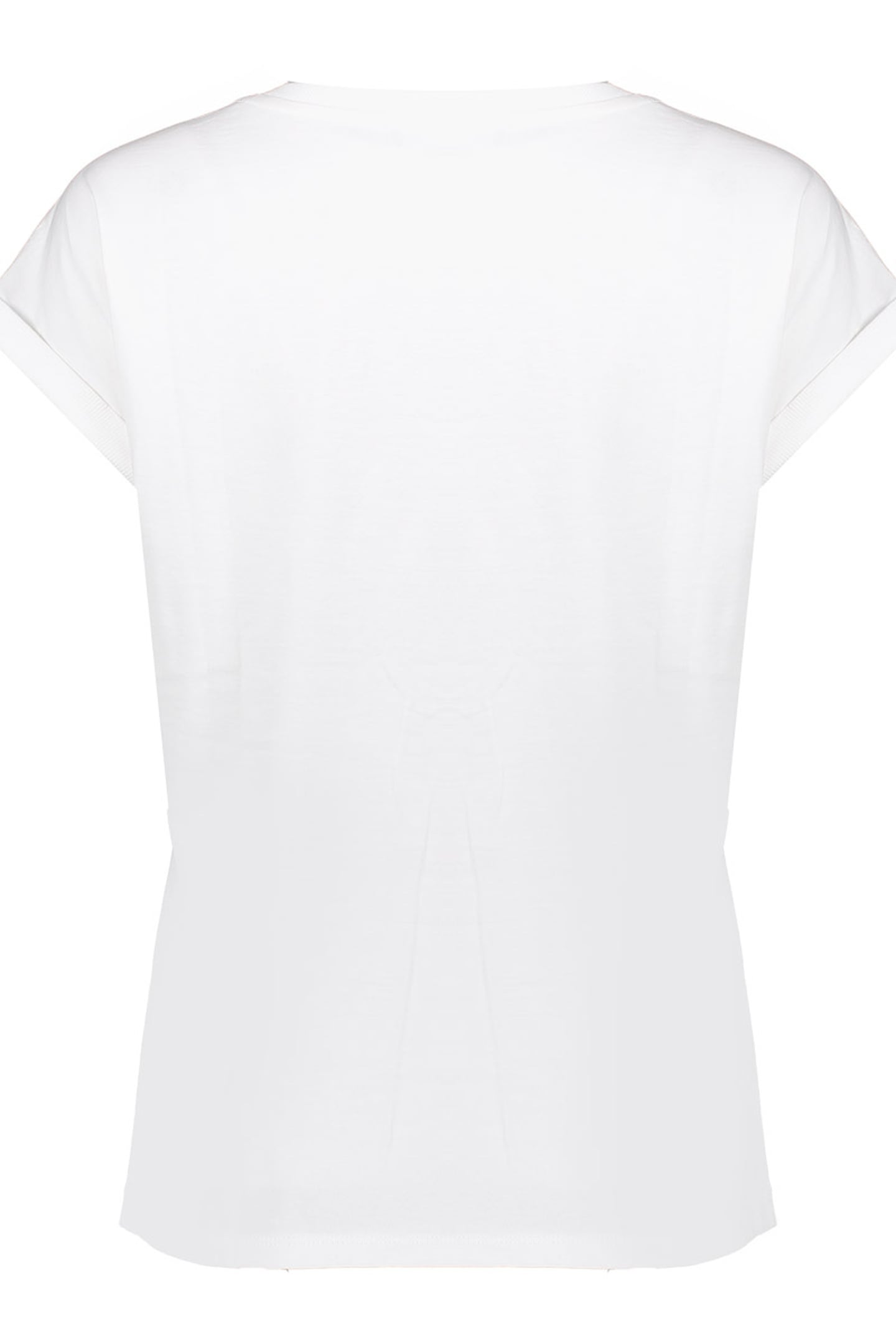 T-SHIRT EMBROIDERED WORD OFF-WHITE/SILVER 2
