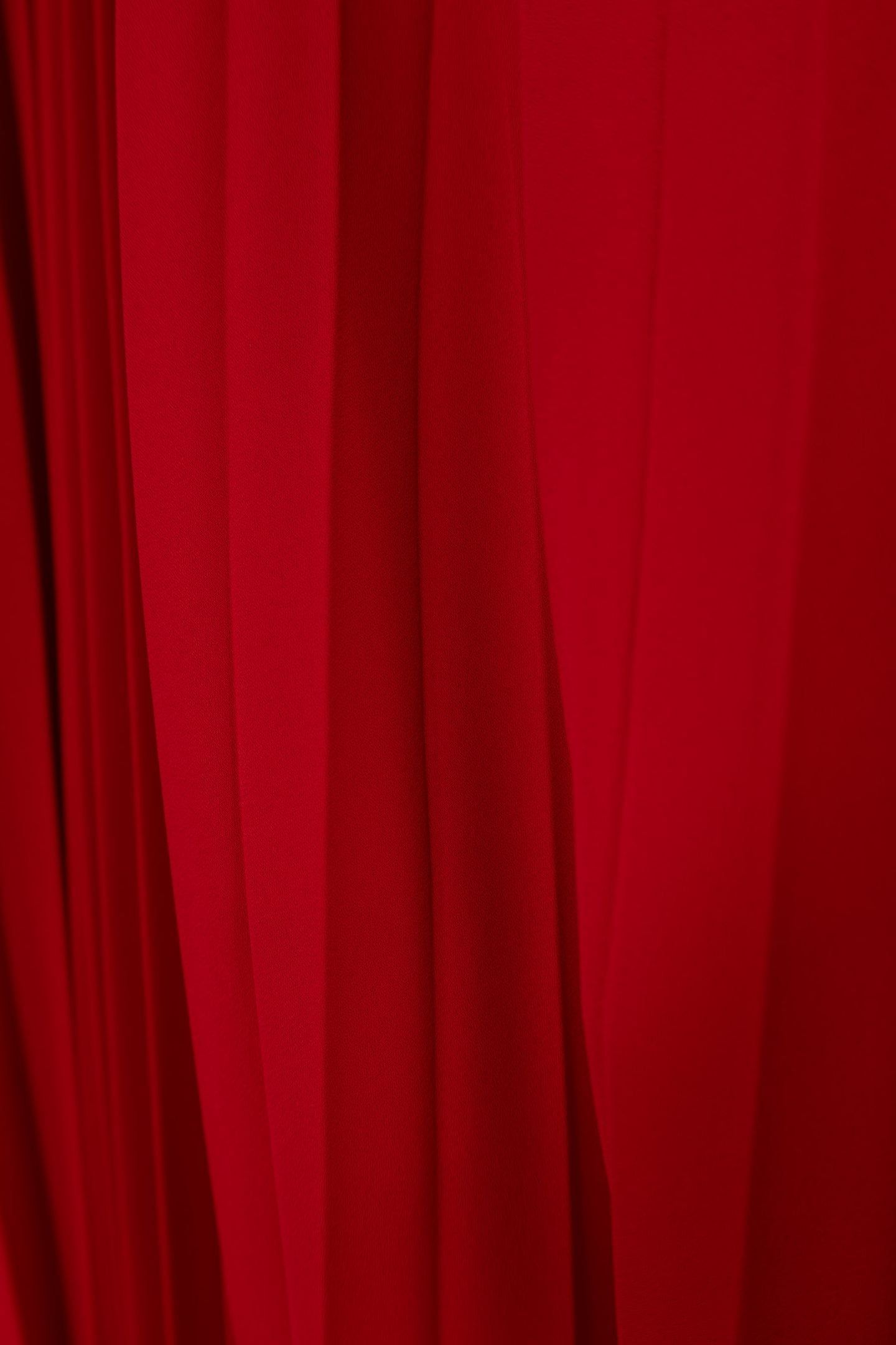 RED PLEATED DRESS WITH DRAPED WAIST CARMINE RED 6