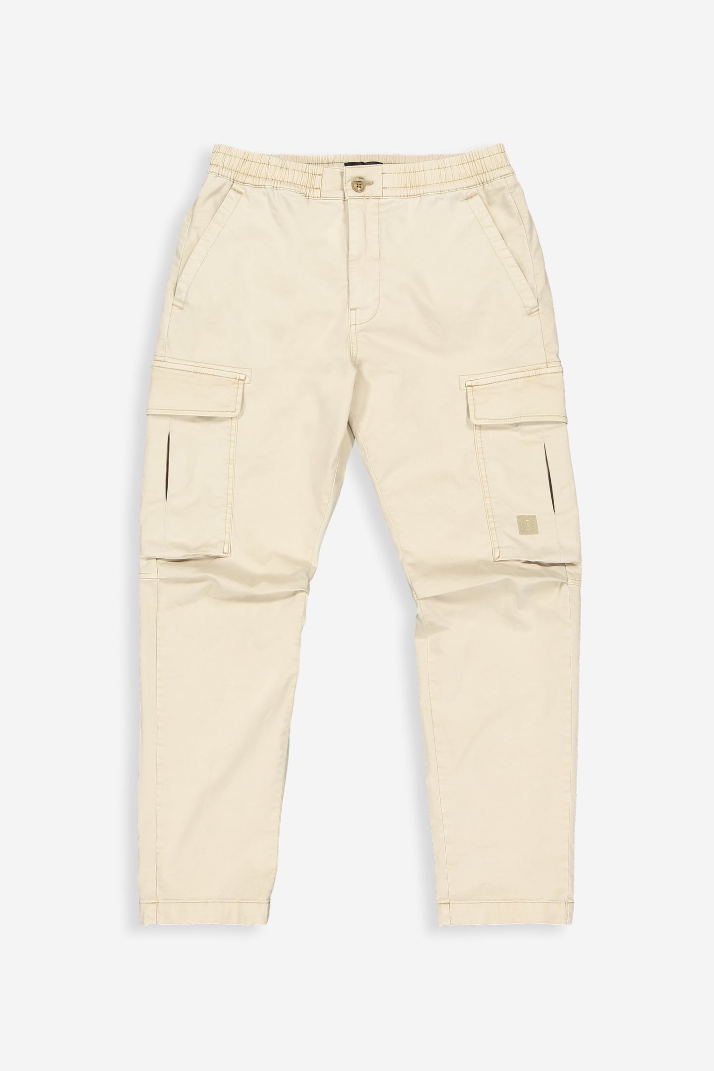 TRISTAN SLIM SATEEN CARGO BEIGE GREY 3