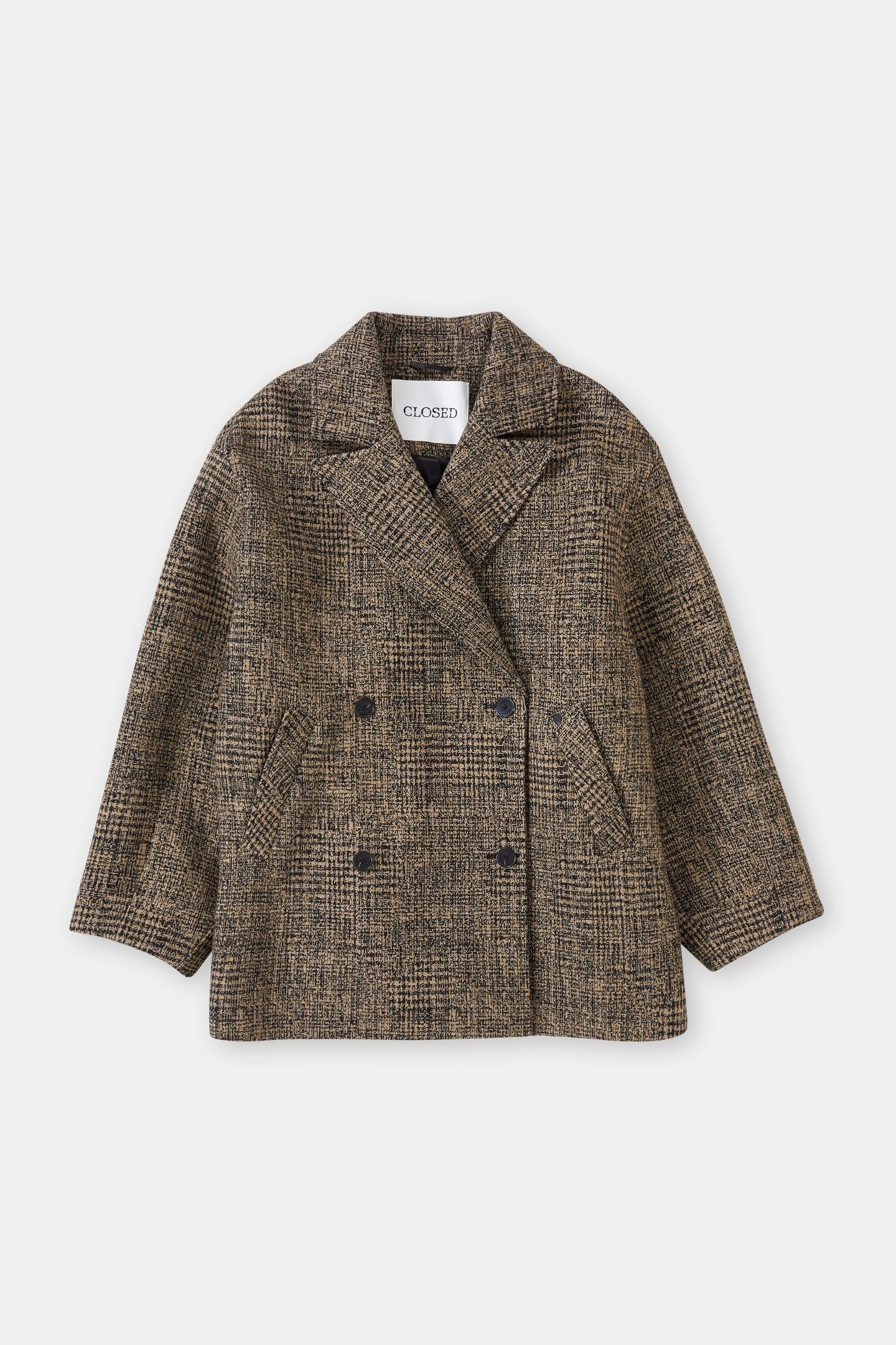 DOUBLE BREASTED COAT BISCOTTI BROWN 5