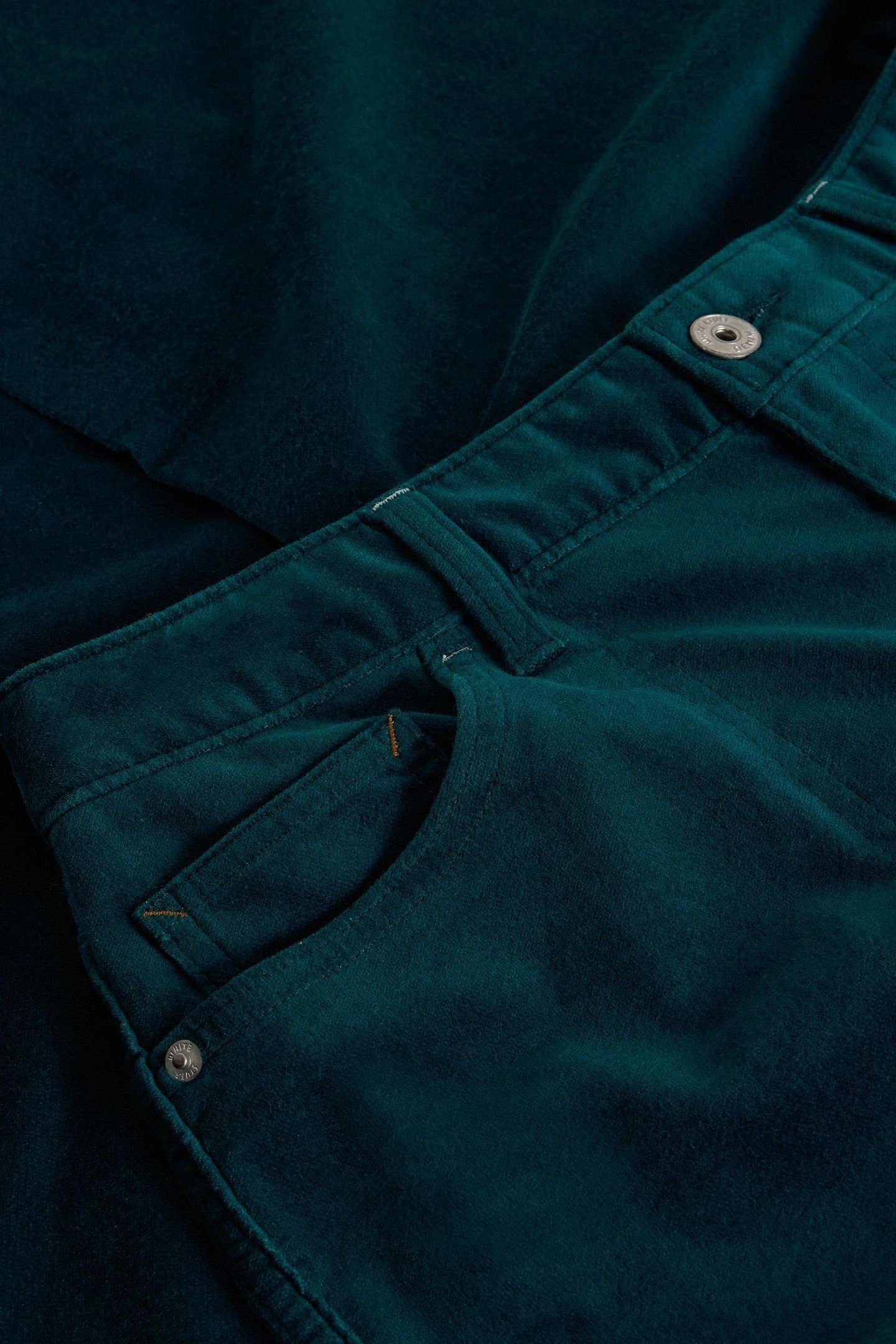 TIA VELVET WIDE LEG CROP DARK TEAL 5