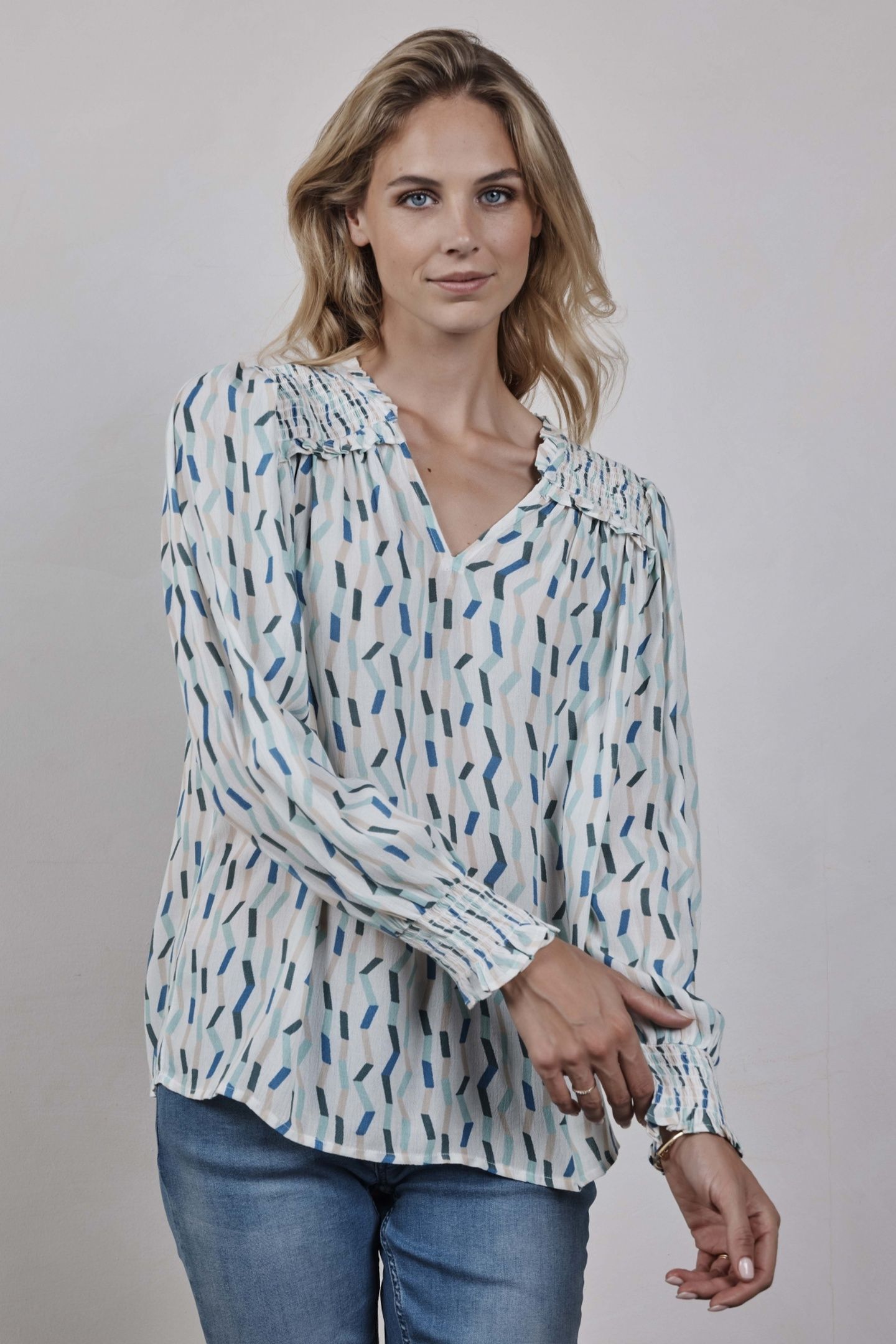 BLOUSE VIENNA OFFWHITE IMPERIAL PRINT 3