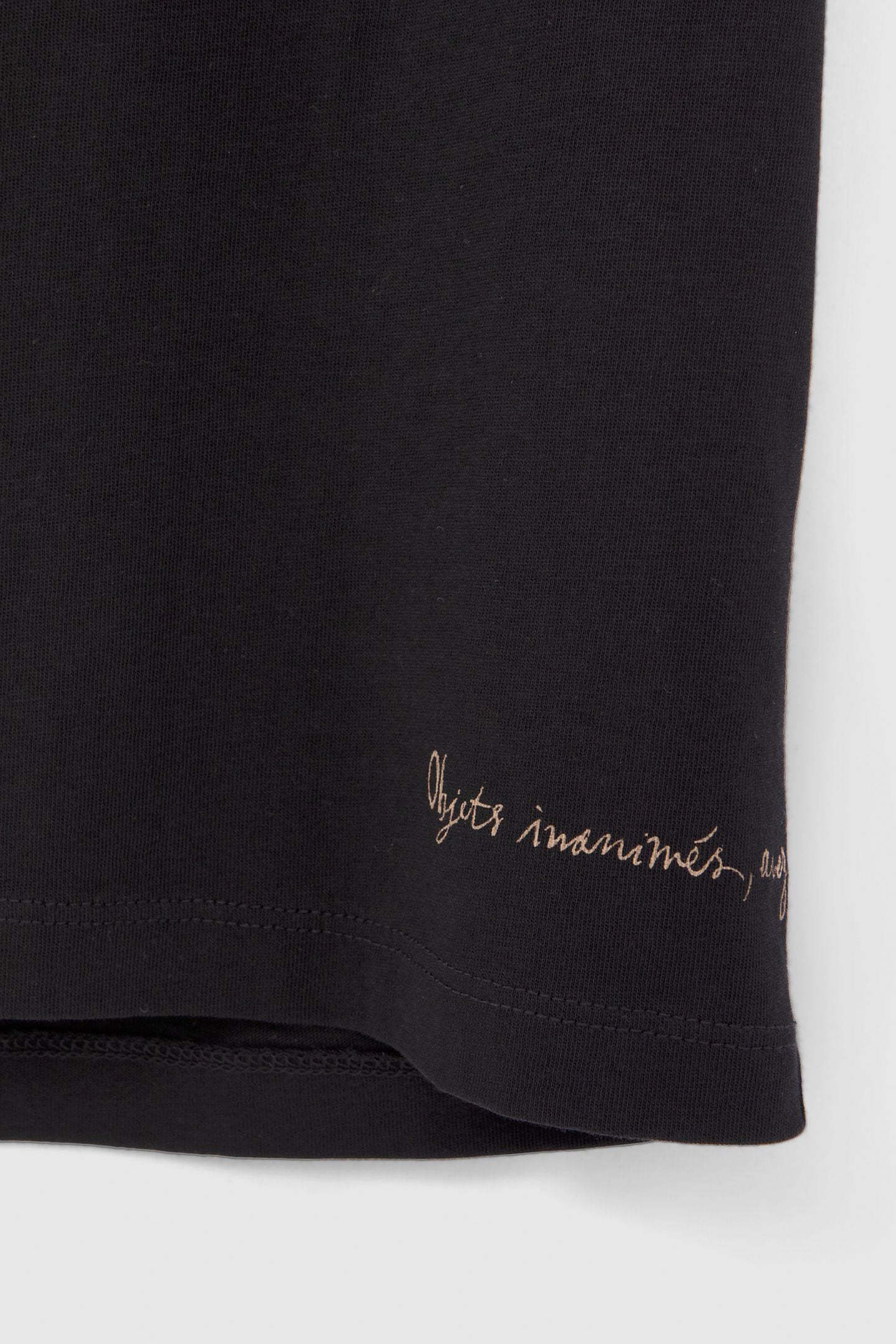 BLACK ORGANIC COTTON T-SHIRT WITH EMBROIDERED SKULL 6