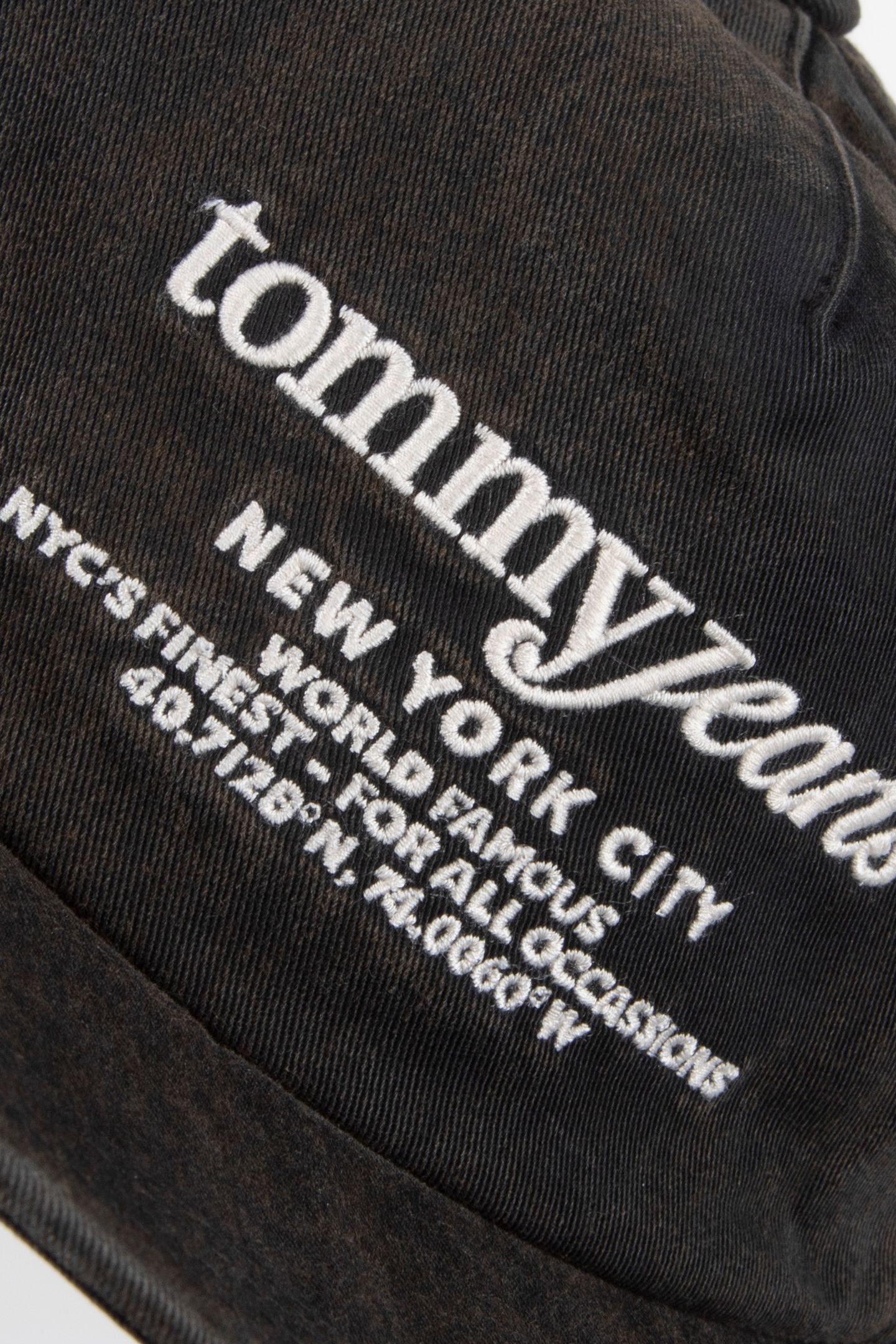 WASHED SKATER CAP BLACK 4