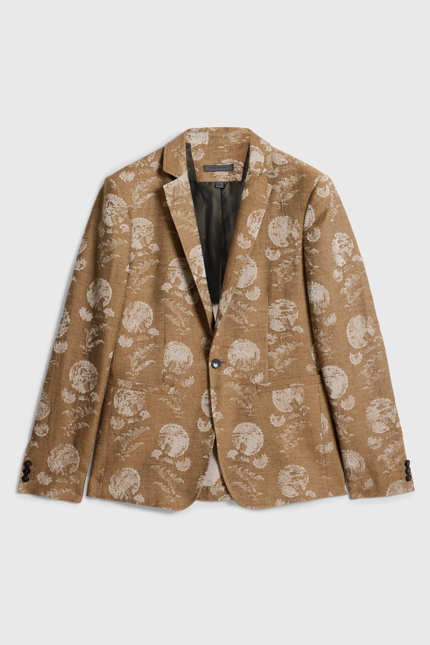ONE BUTTON SKINNY NOTCH LAPEL SOFT JACKE COPPER 2