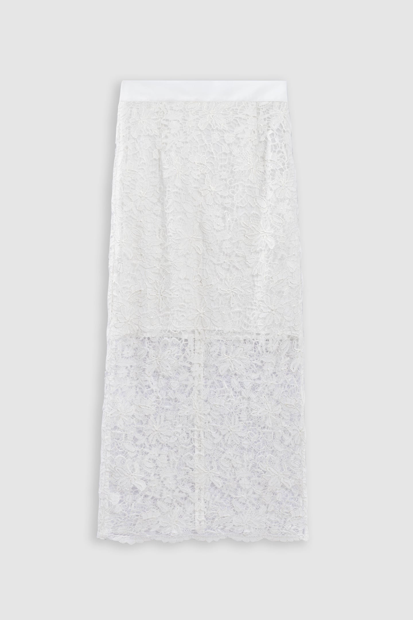 ALL-LACE WHITE MIDI SKIRT 5