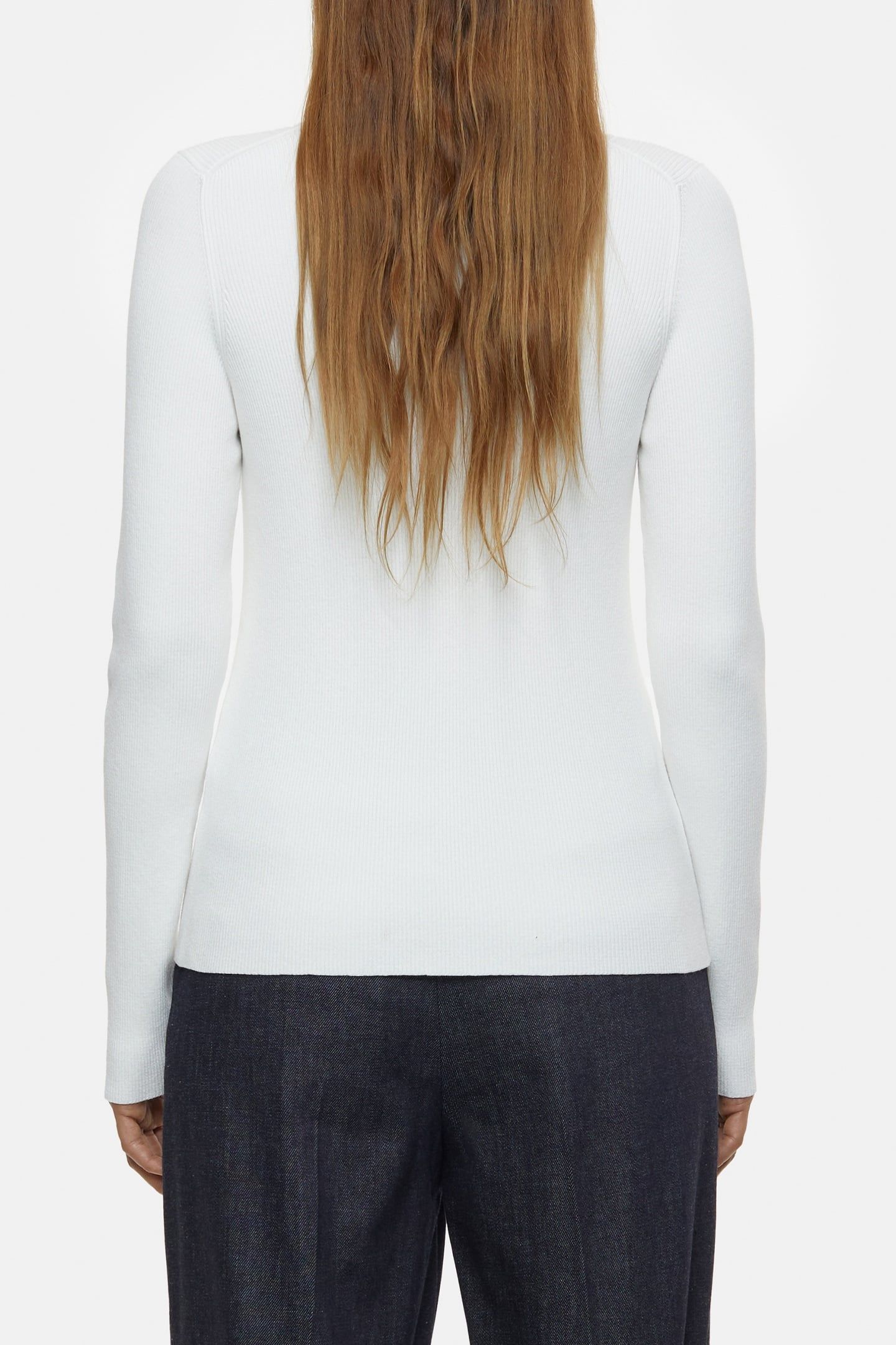 CREW NECK LONG SLEEVE KNITS IVORY 3