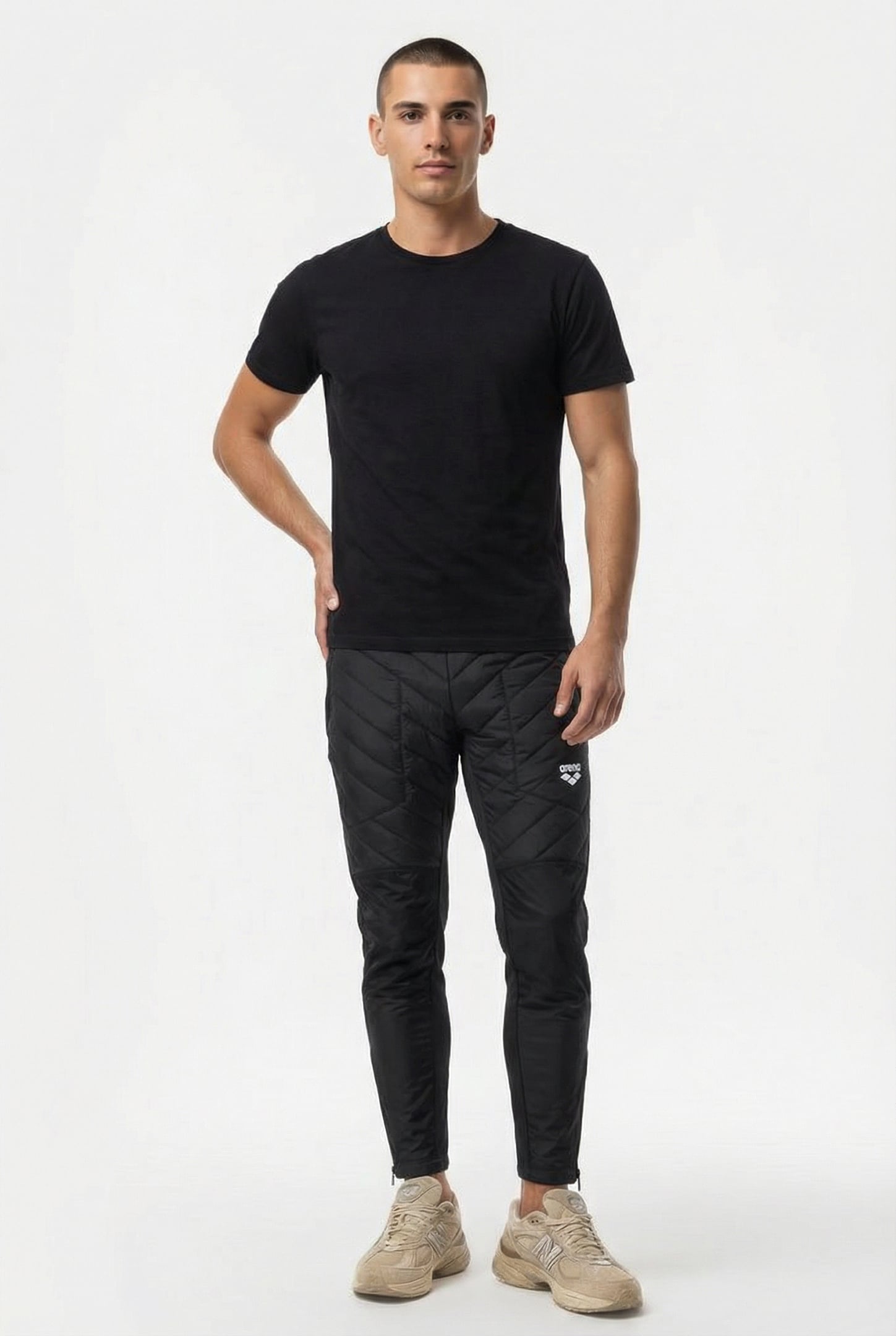 UNISEX HALF-QUILTED PANT BLACK 2