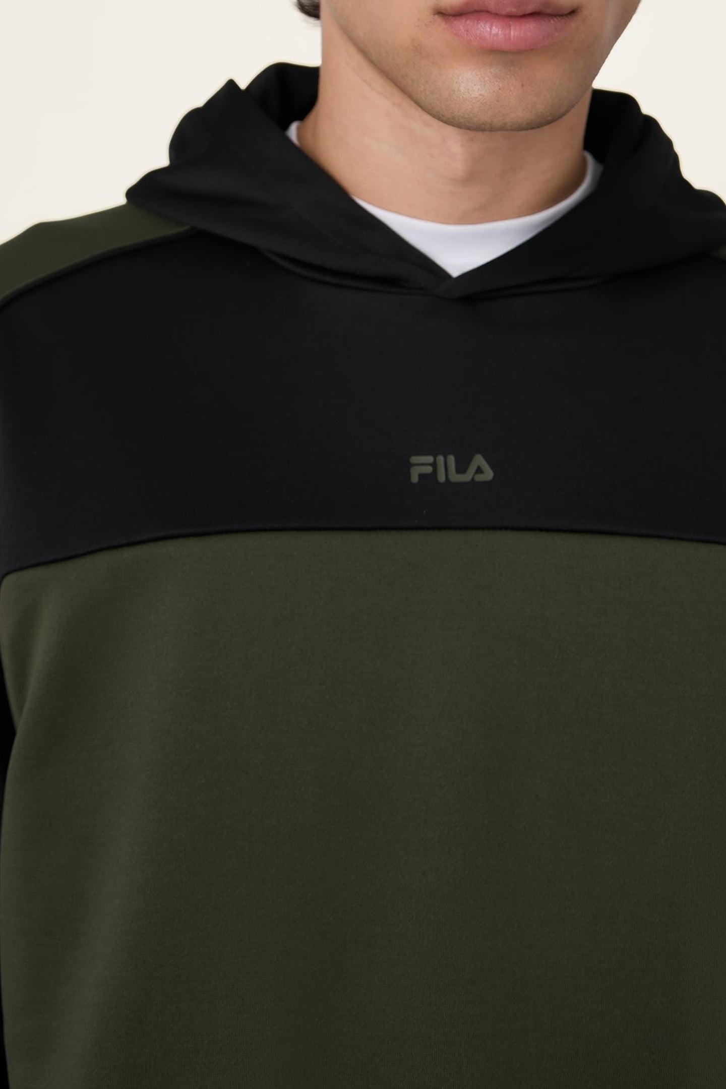 RIVOLI LOOSE BLOCKED HOODIE BLACK 6
