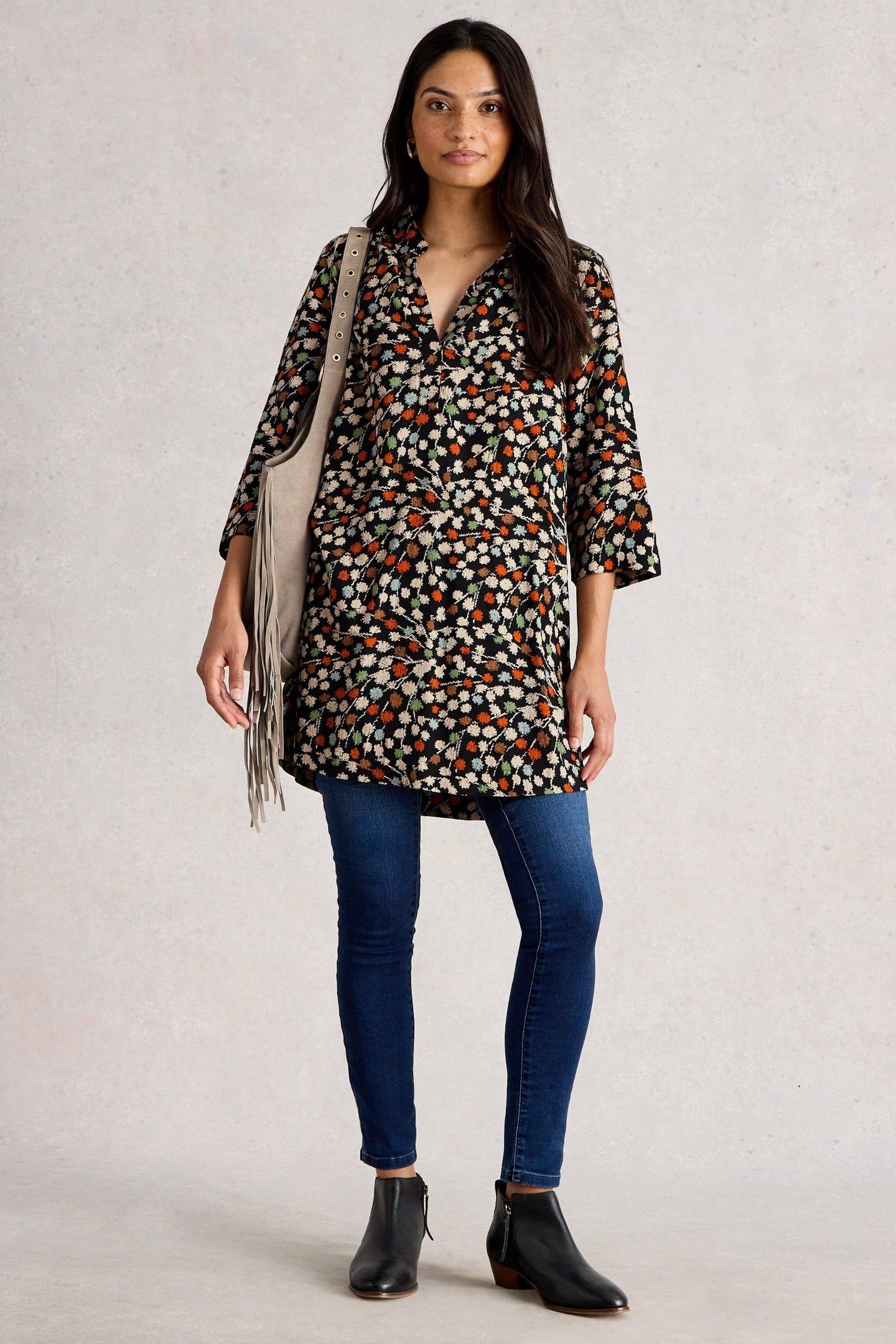 BLAKE TUNIC BLACK MULTI 1