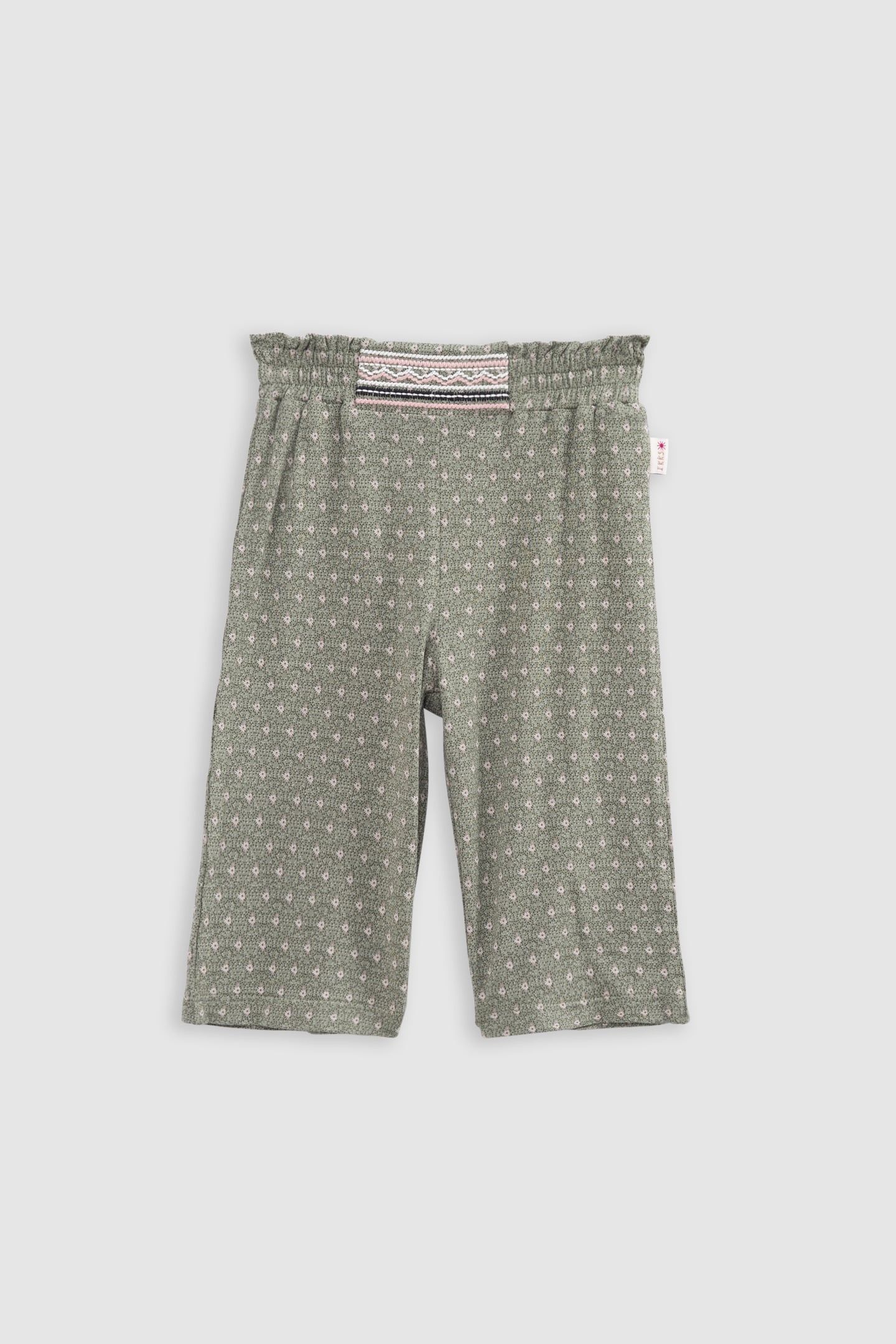 MINIMALIST GRAPHIC-PRINT KHAKI PANTS 1