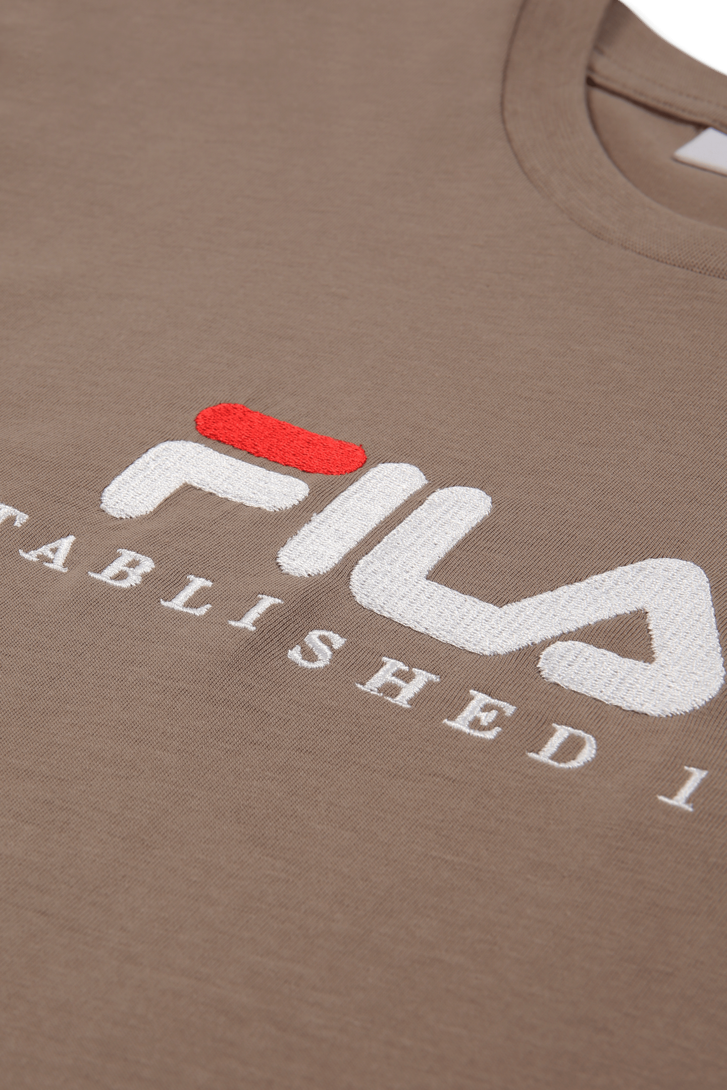 UNISEX VALSERA REGULAR LOGO T-SHIRT TAUPE GRAY 7