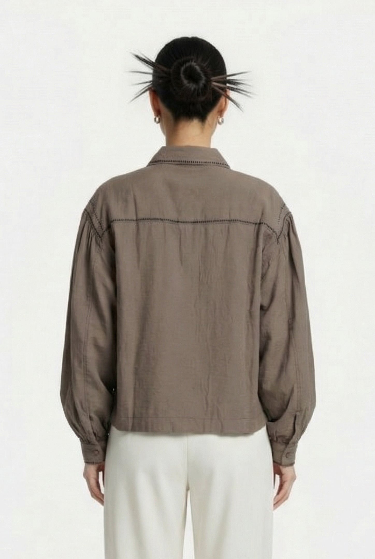 EVA BLOUSE KHAKI 2
