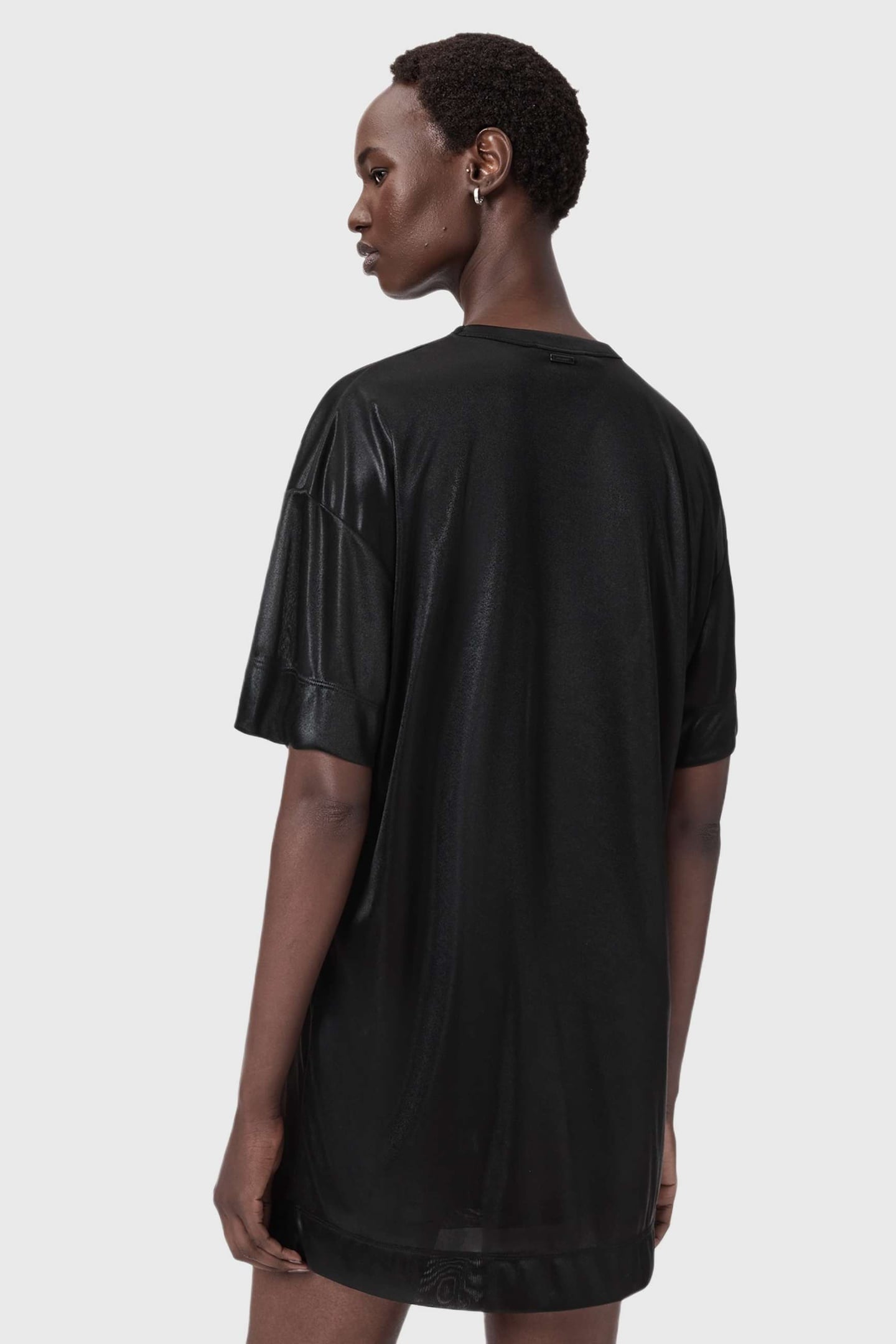 SPARKLE TEE DRESS BLACK 4