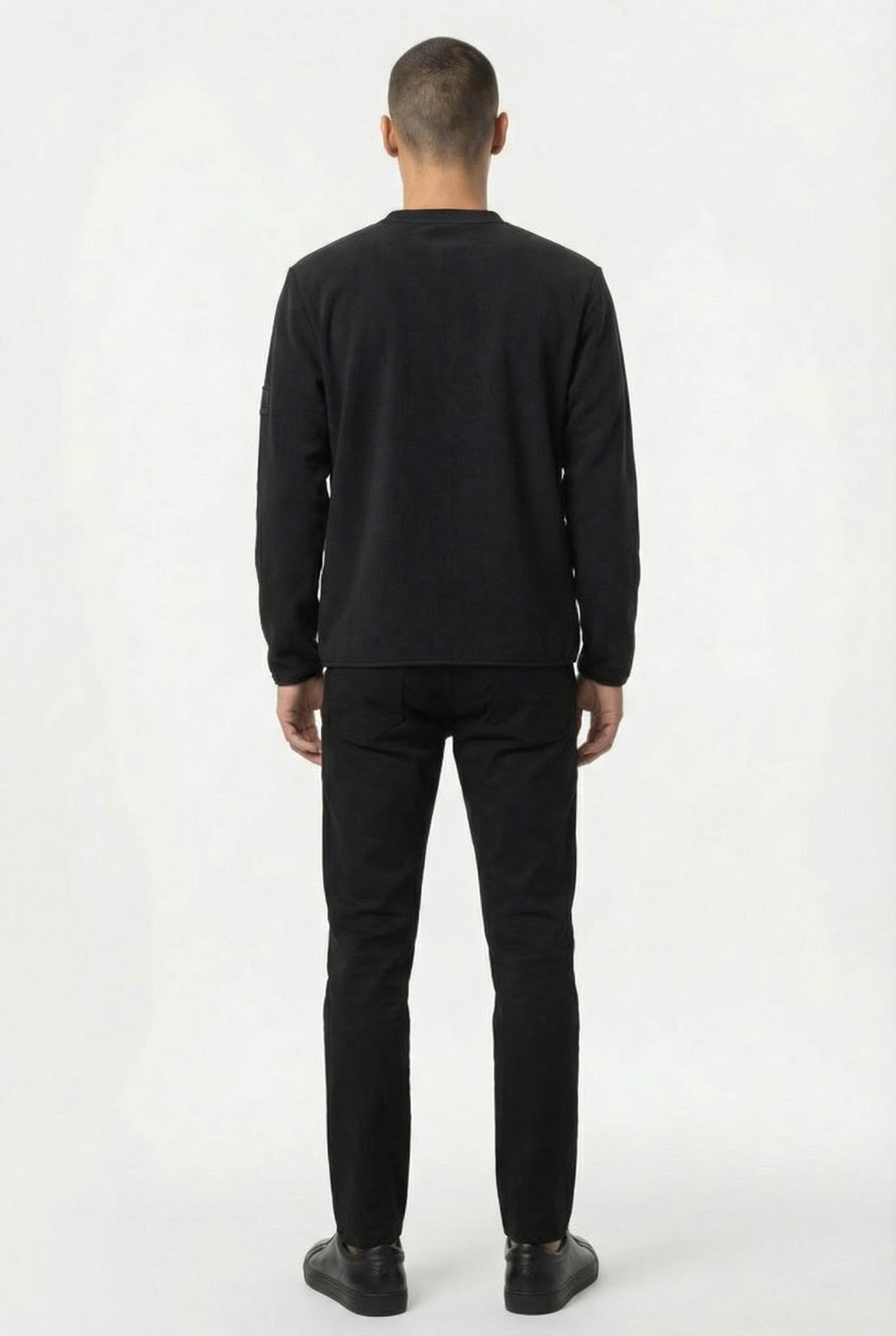 FLEECE CREW NECK T1 BLACK UNISEX 5