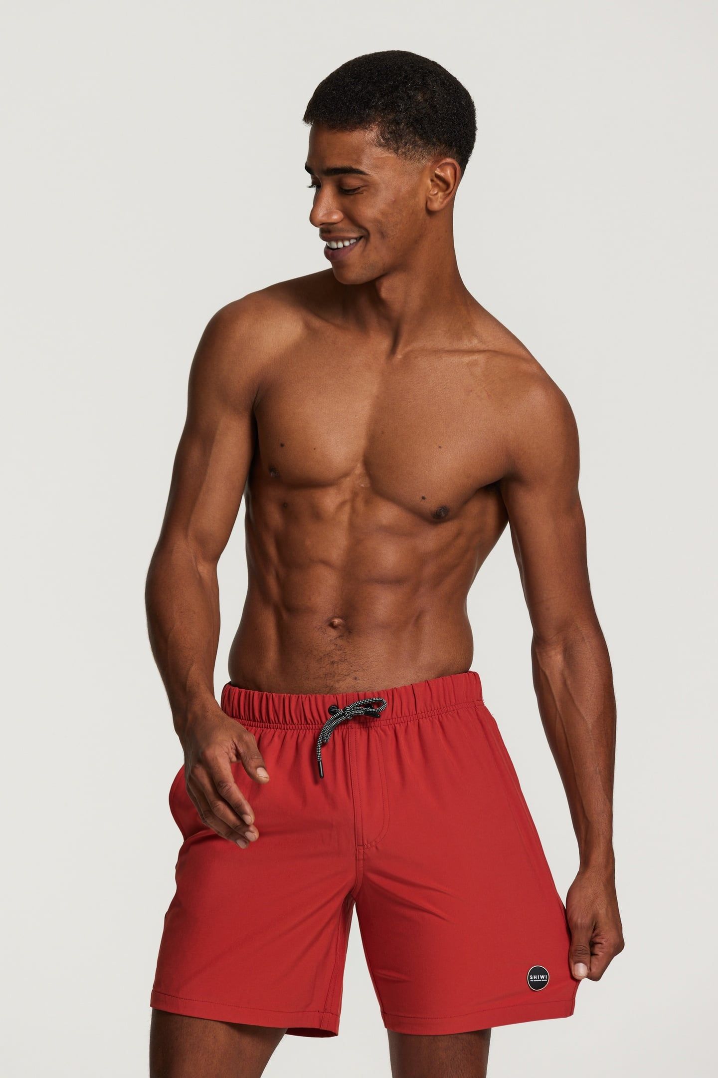 SWIMSHORT EASY MIKE SOLID TANDORI SPICE BROWN 2