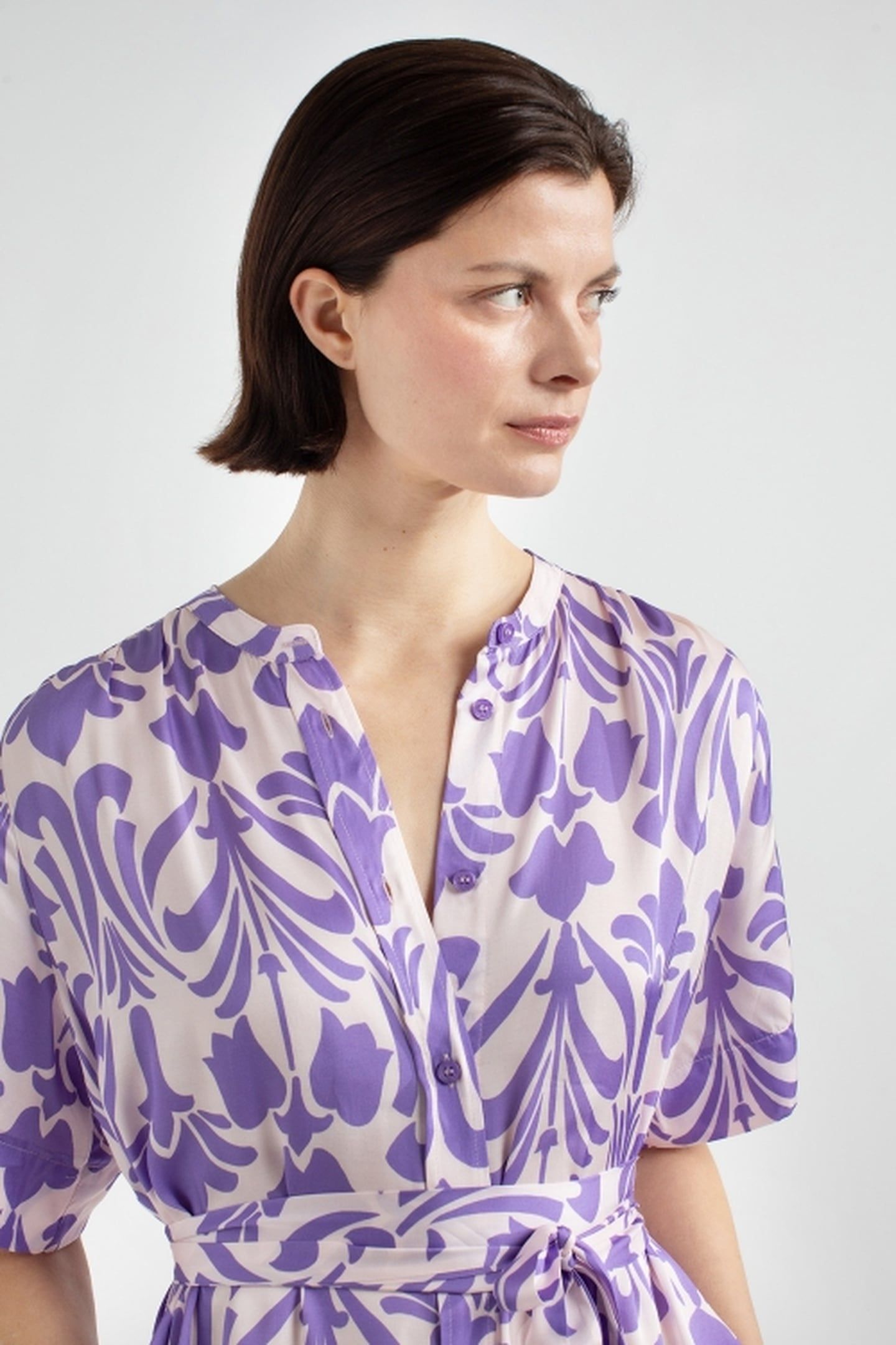 JOELLE DRESS PURPLE PRINT 4