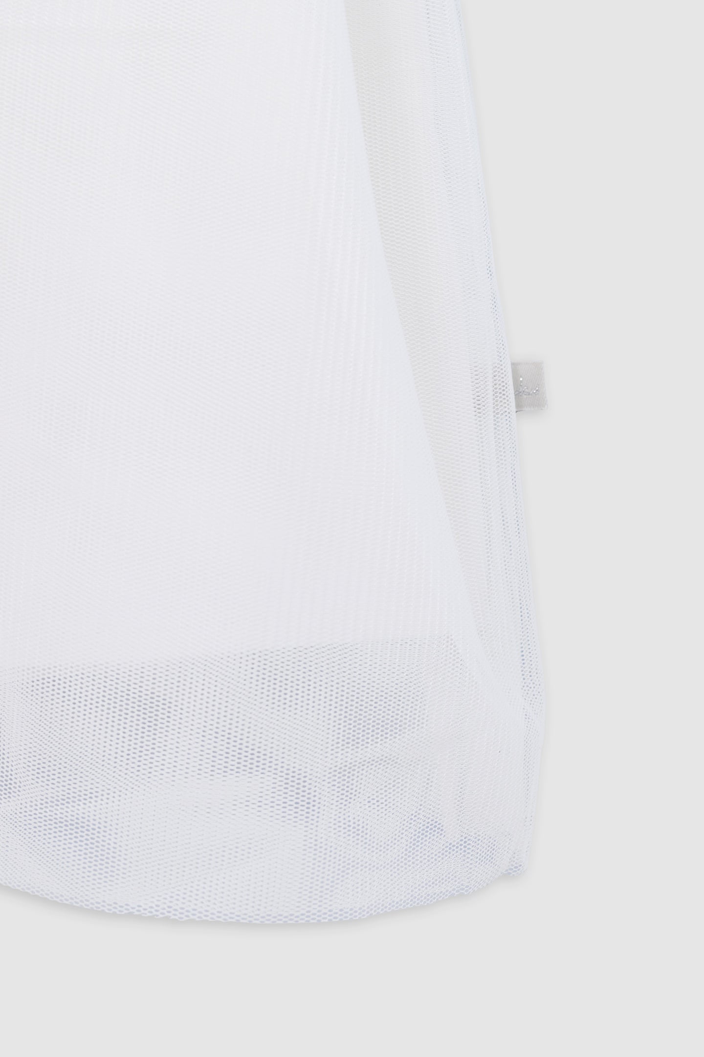 WHITE TULLE DRESS WITH SILVER EMBROIDERY 4